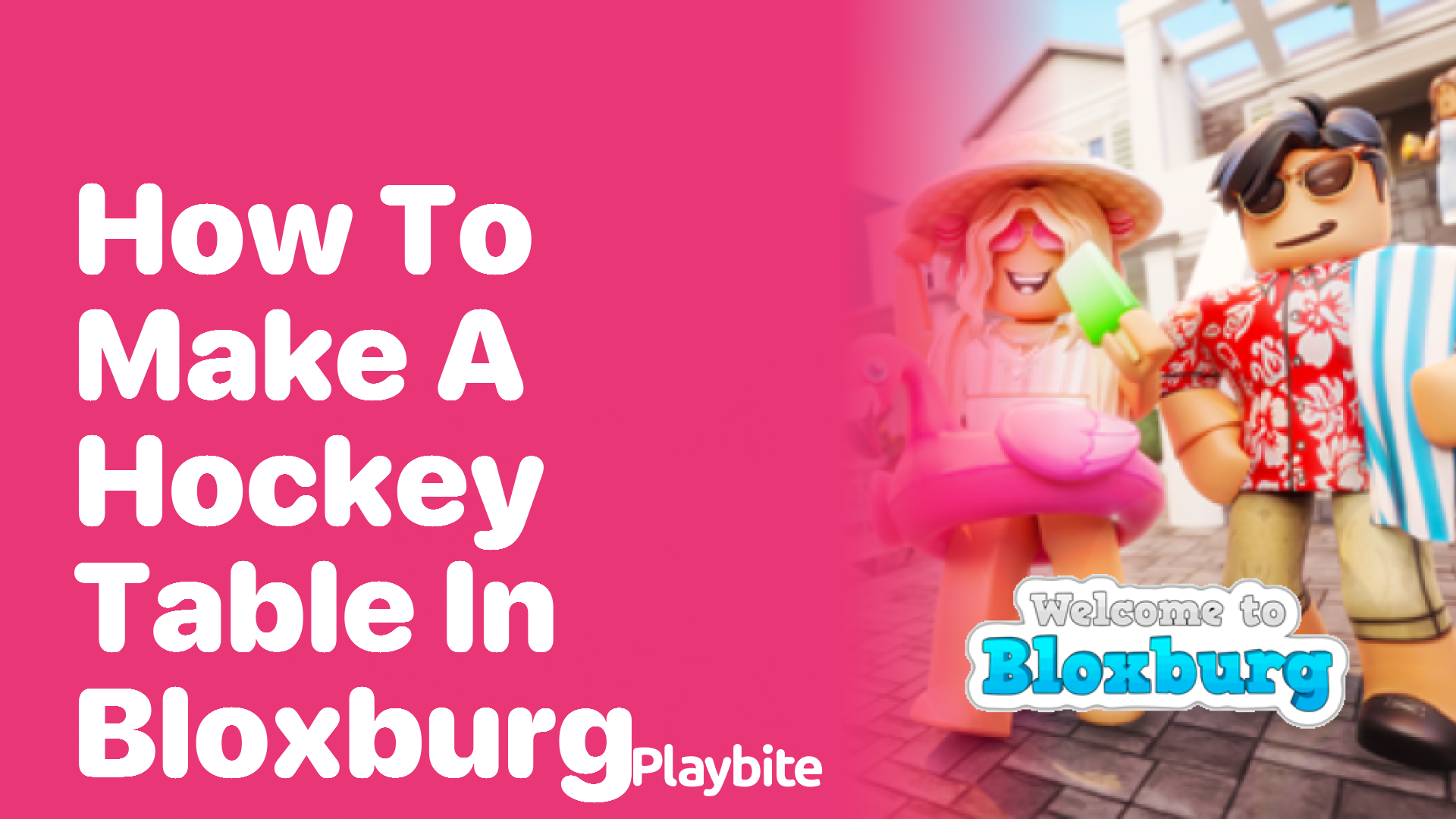 How to Make a Hockey Table in Bloxburg