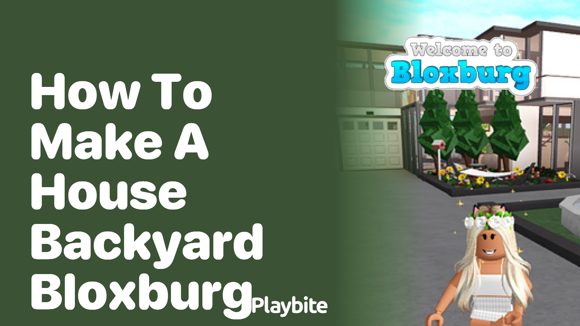 How to Make a House Backyard in Bloxburg