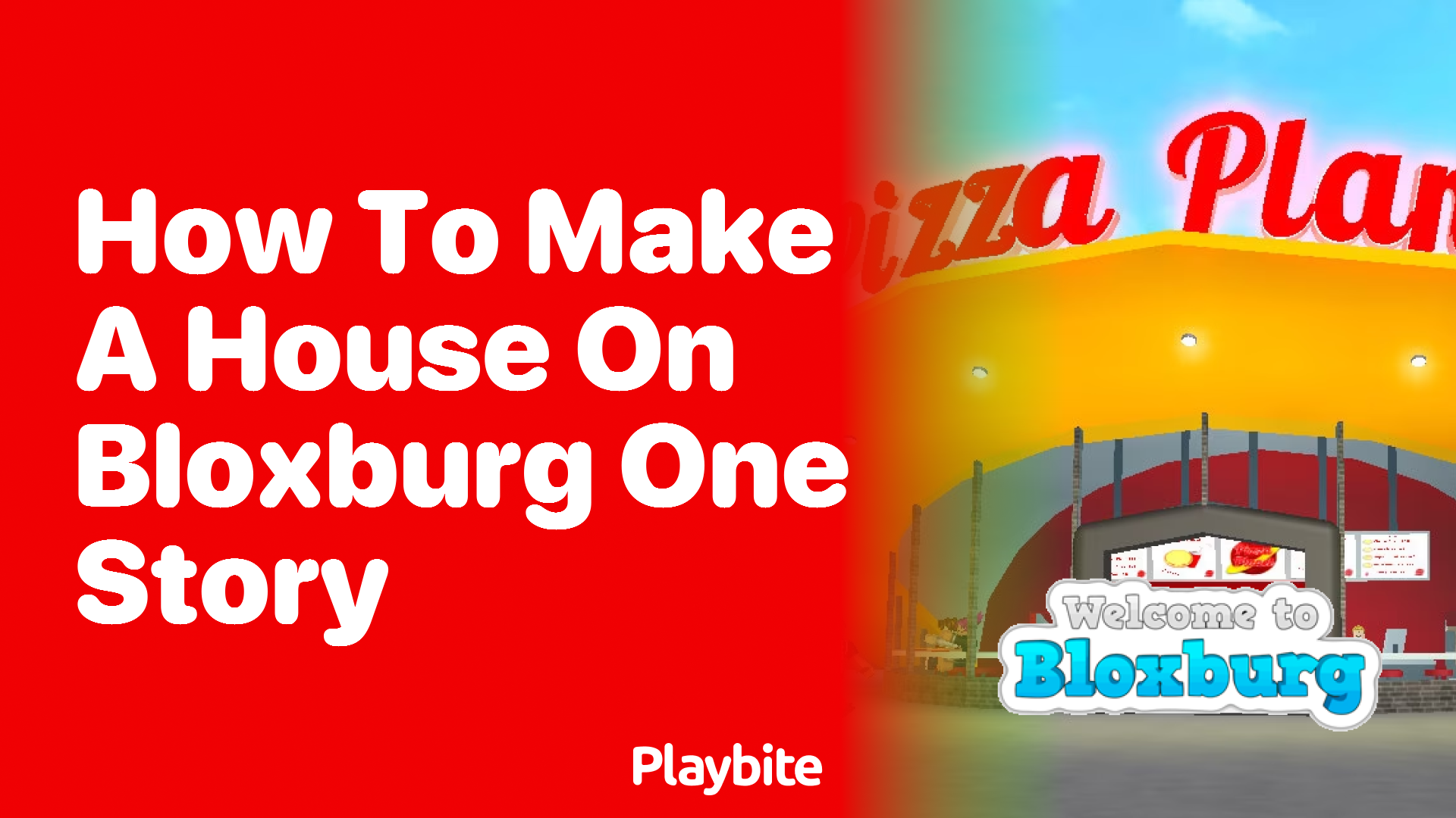 How to Make a One-Story House in Bloxburg