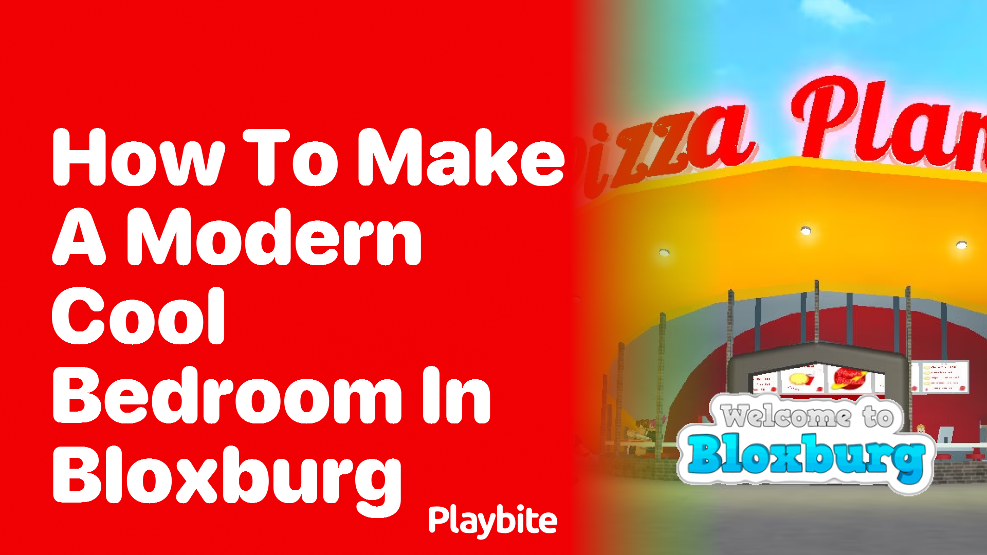 How to Make a Modern Cool Bedroom in Bloxburg