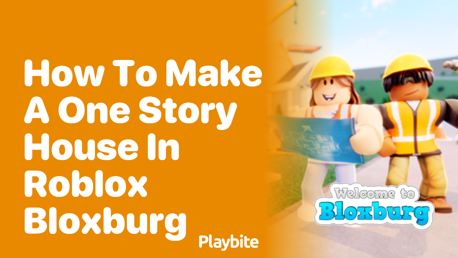 How to Make a One Story House in Roblox Bloxburg