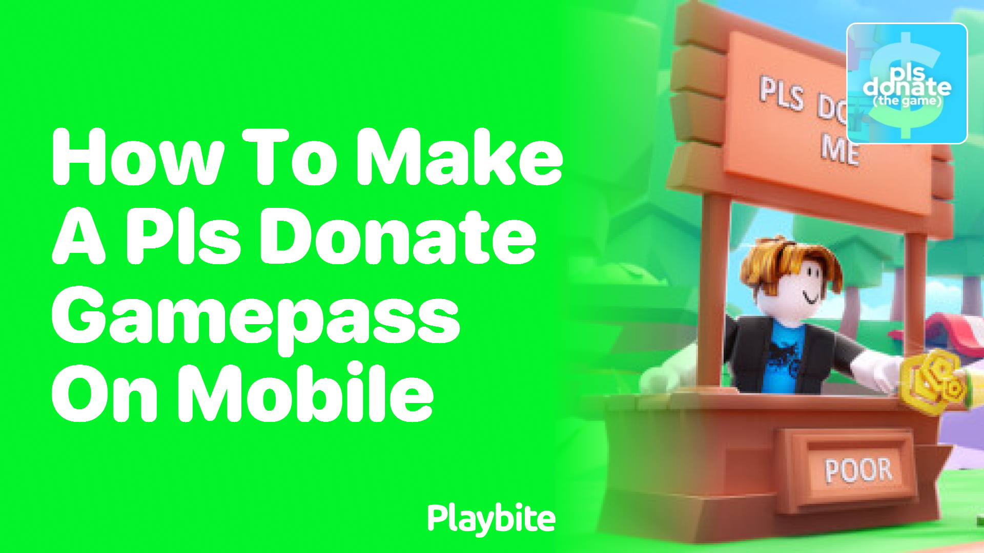 How to Make a PLS DONATE Gamepass on Mobile