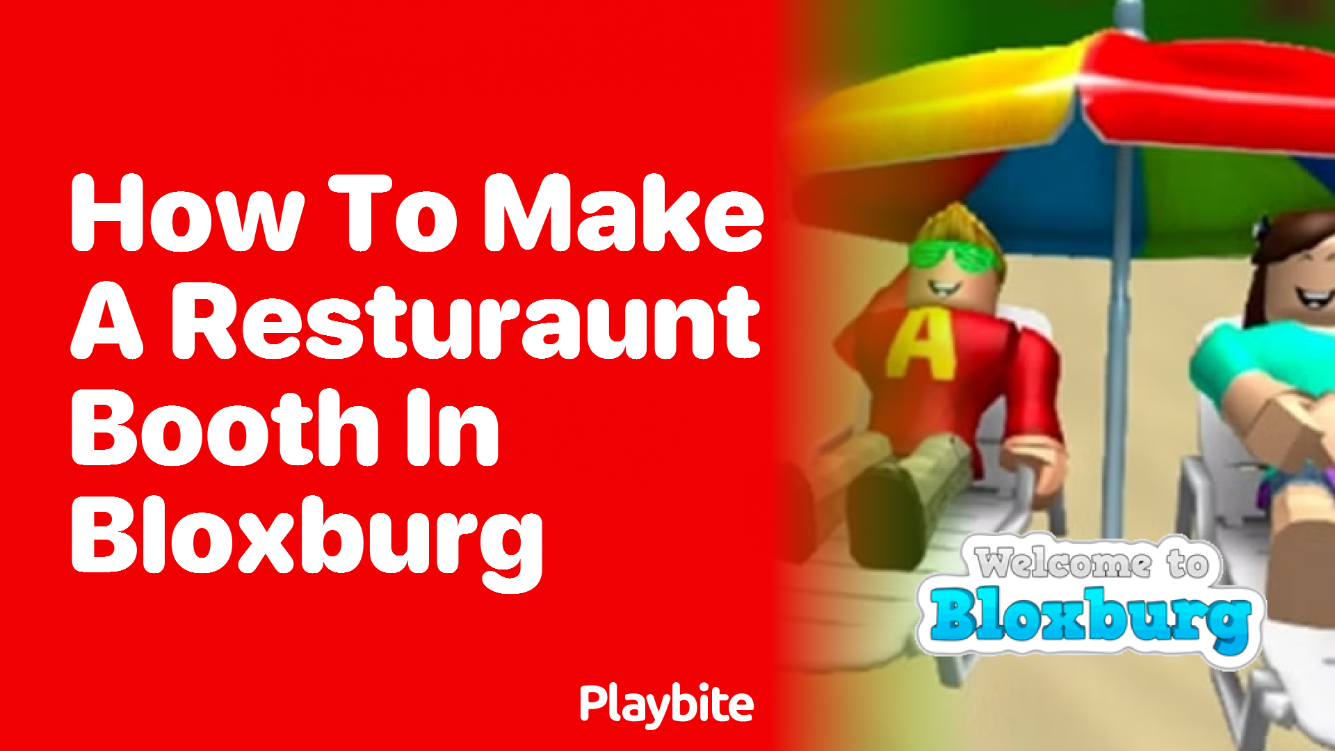 How to Make a Restaurant Booth in Bloxburg