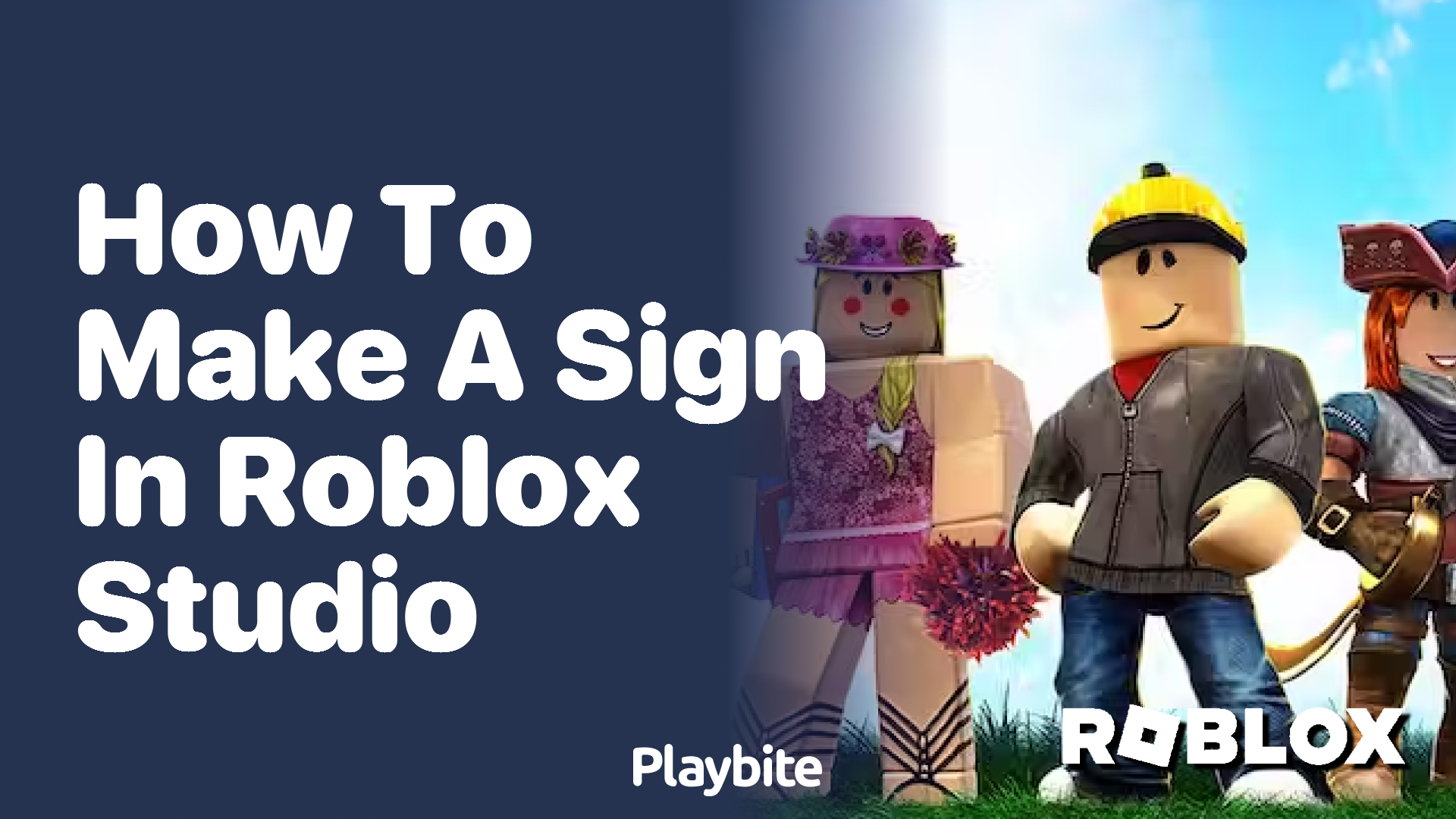 how to make sign roblox studio