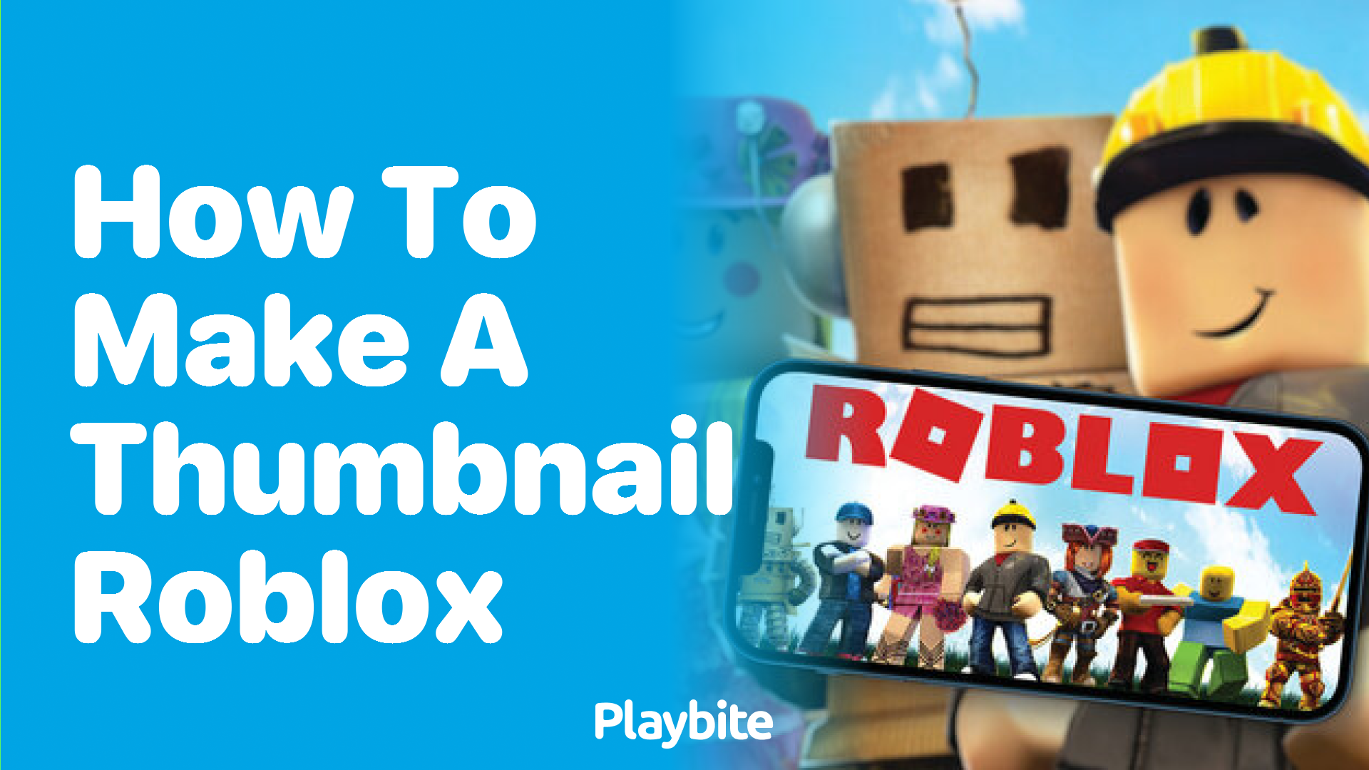 How to Make a Thumbnail for Your Roblox Game - Playbite