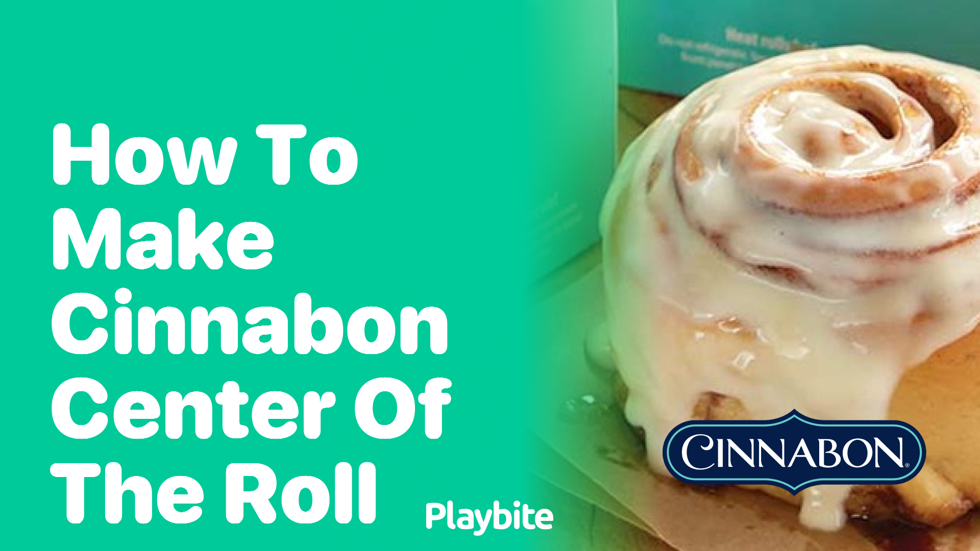 How to Make the Center of a Cinnabon Roll