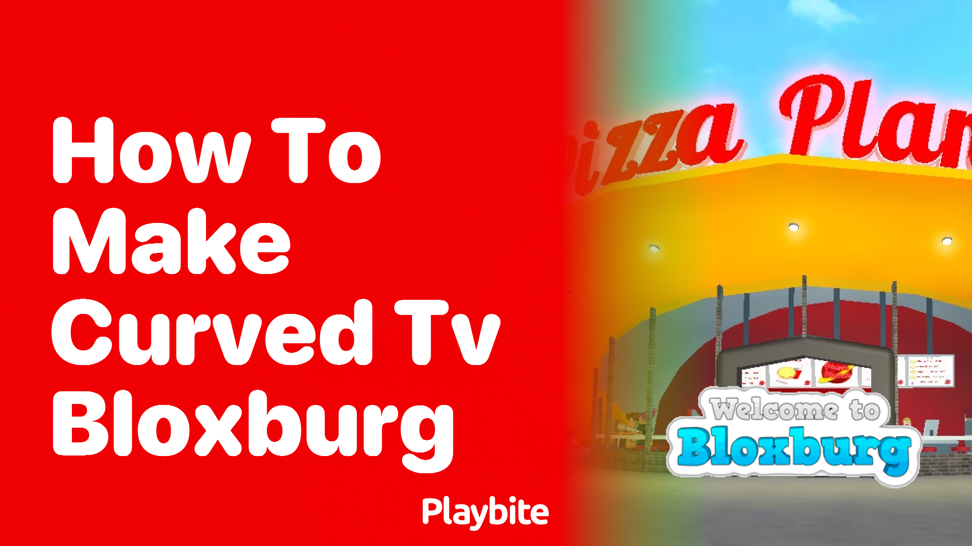 How to Make a Curved TV in Bloxburg