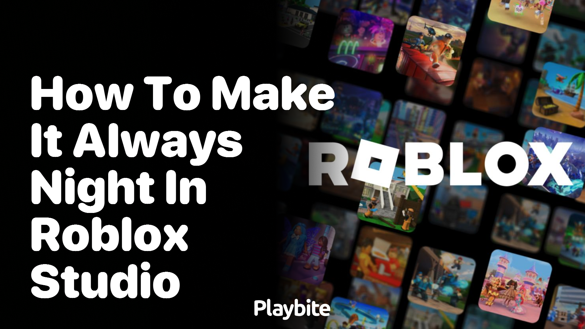 How to Make it Always Night in Roblox Studio