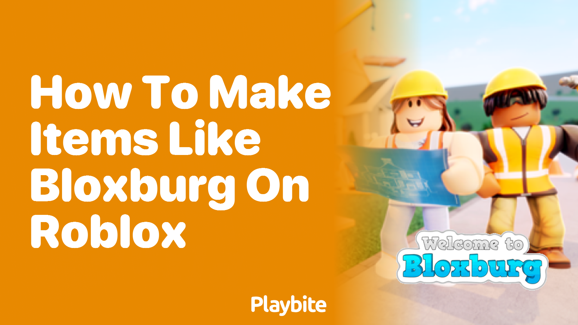 How to Make Items Like Bloxburg on Roblox