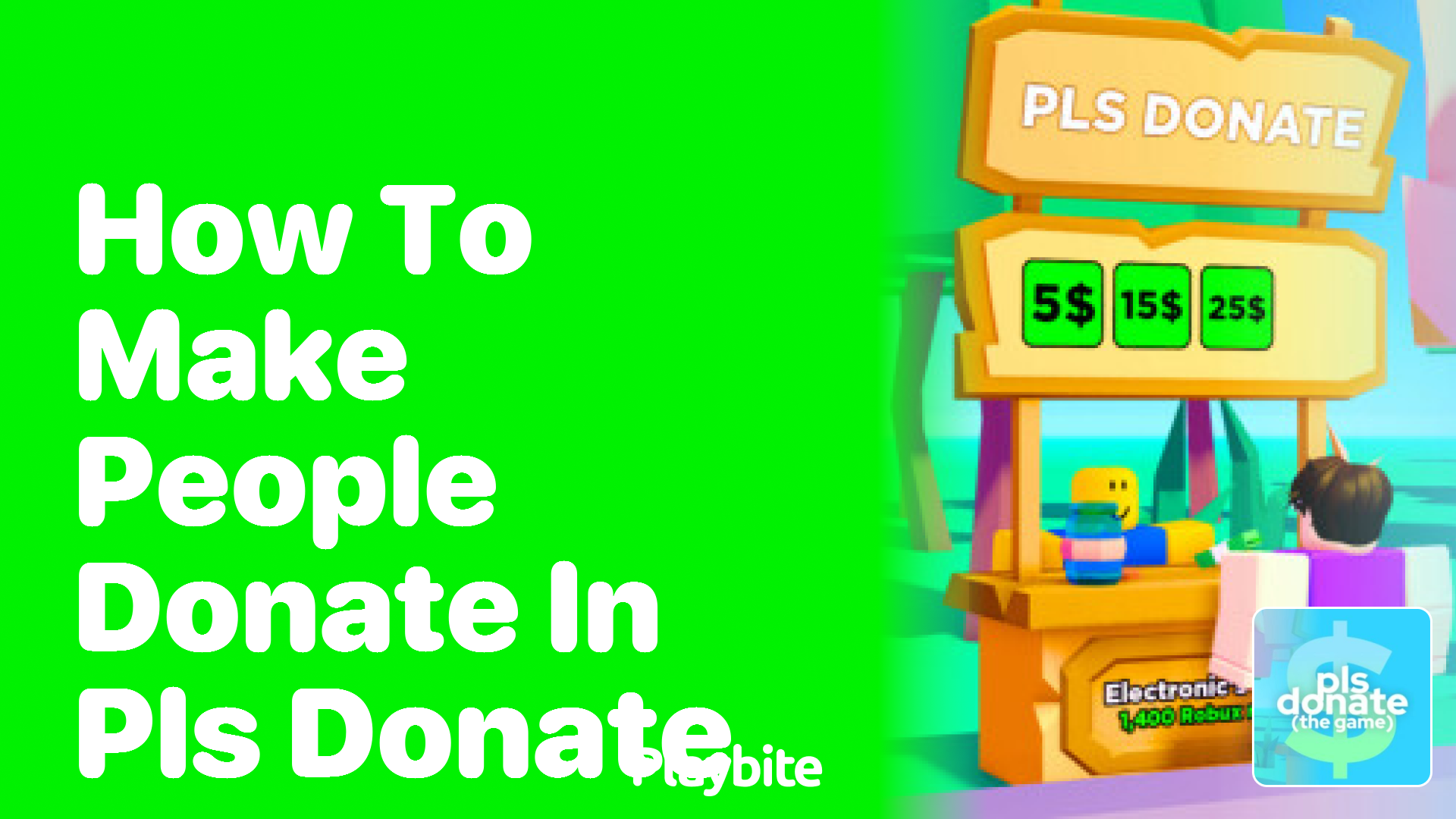 How to Make People Donate in PLS DONATE