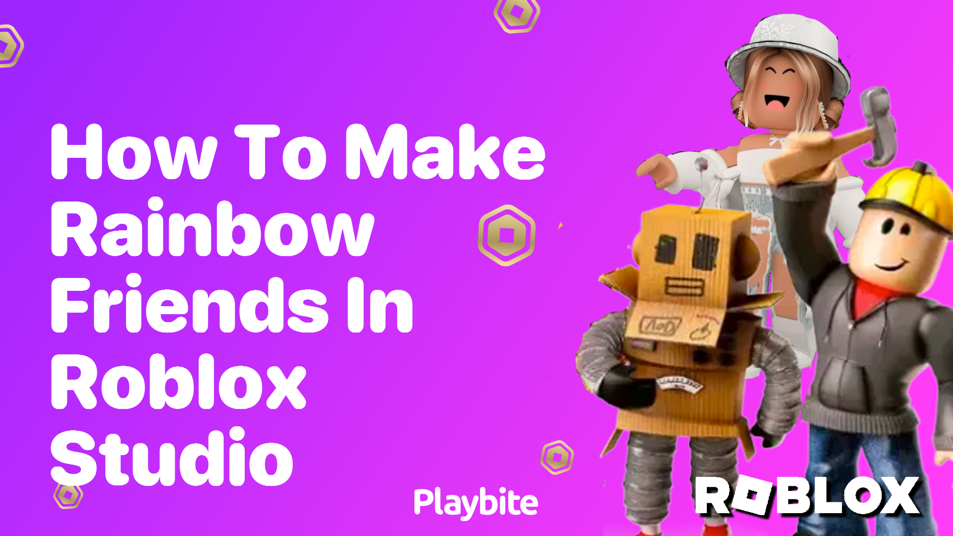 How to Make Rainbow Friends in Roblox Studio