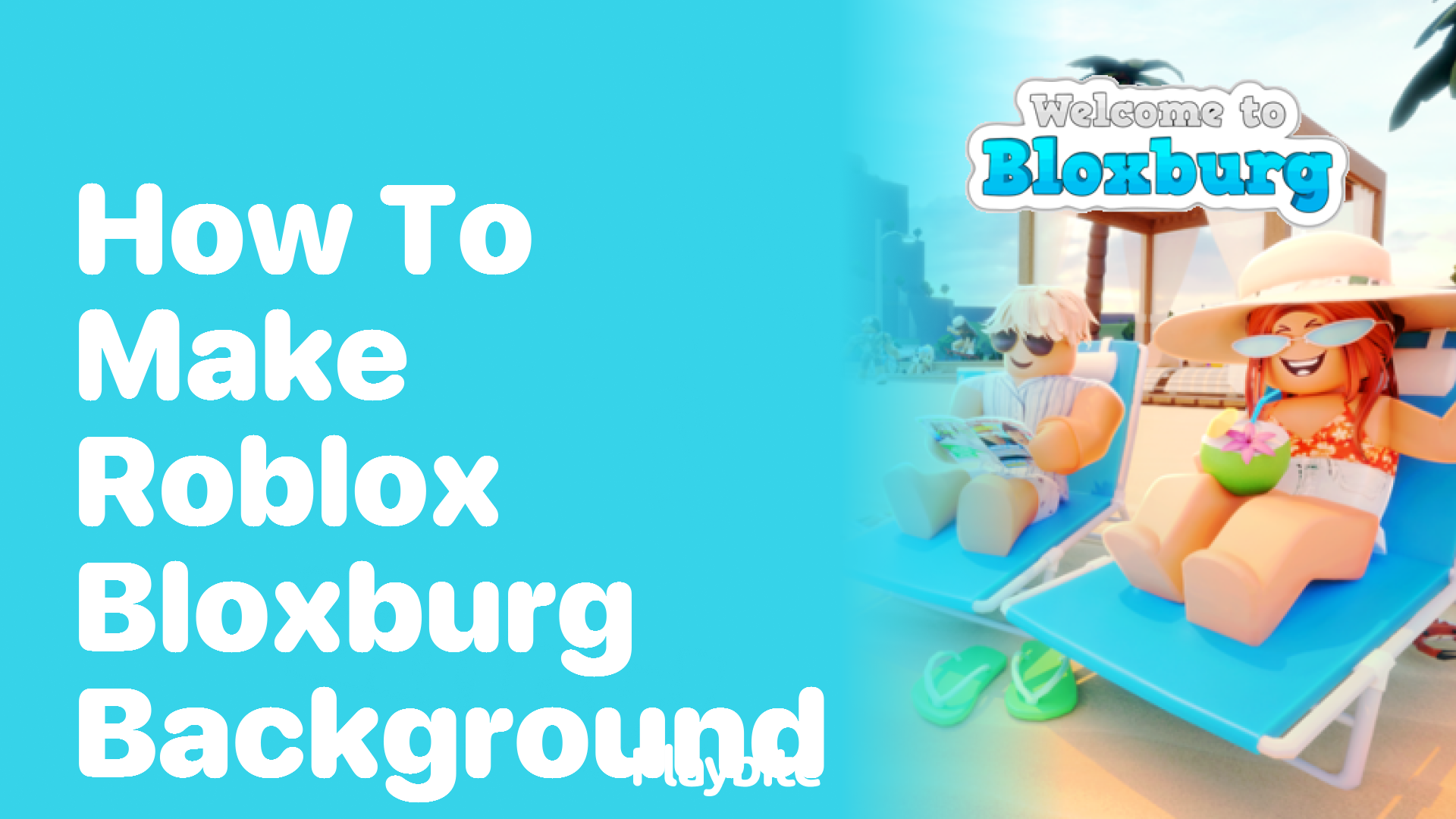 How to Make a Roblox Bloxburg Background