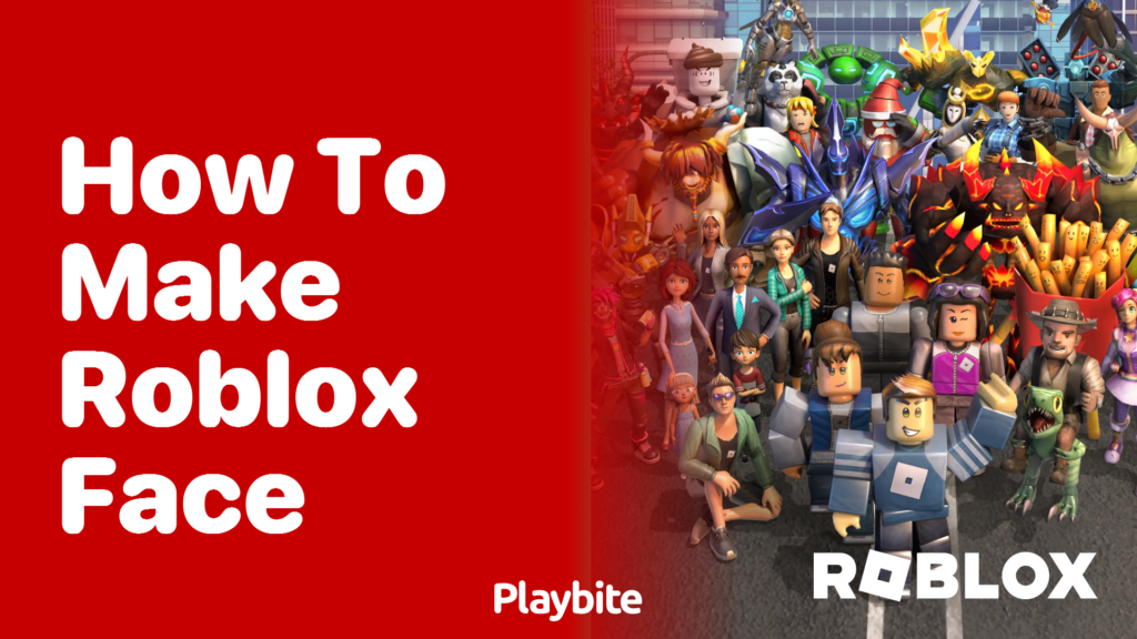 Create Your Own CUSTOM FACE In ROBLOX!!! (FREE) 