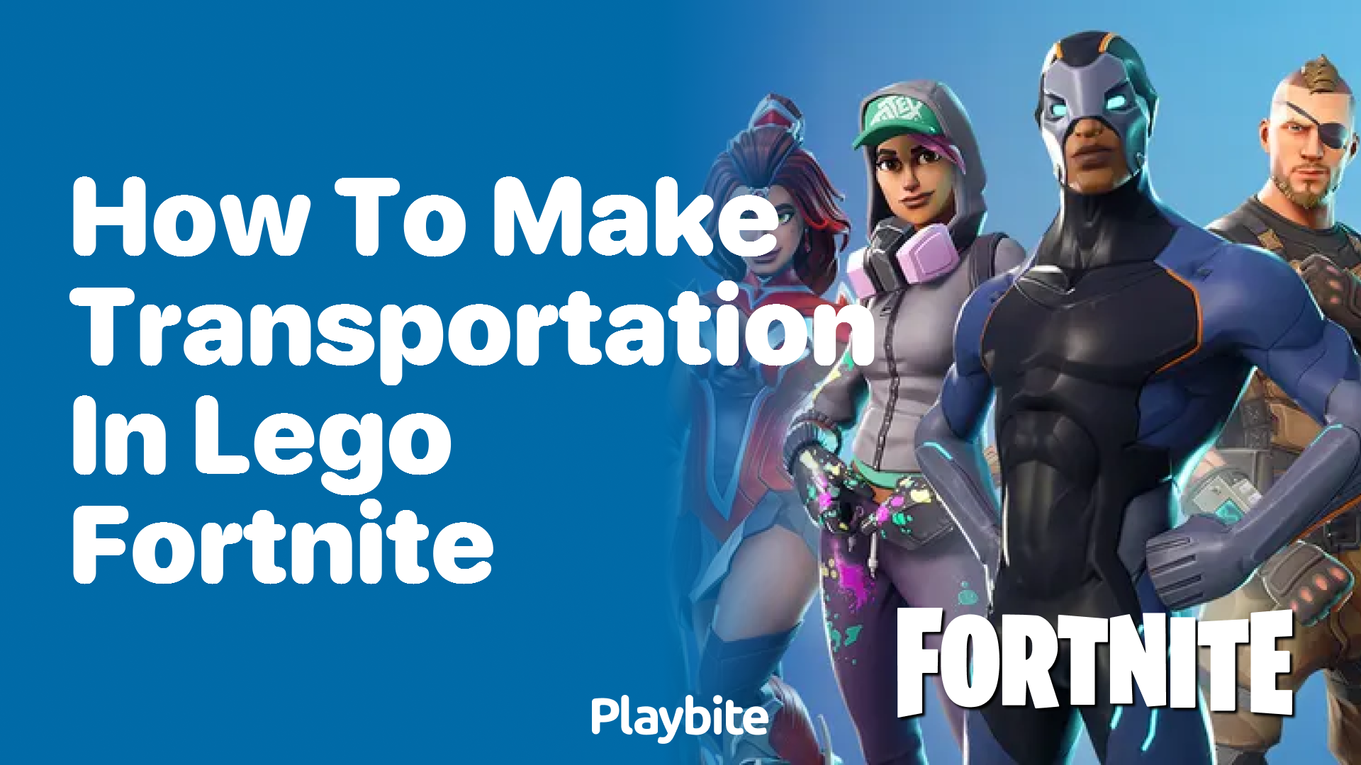 How to Make Transportation in Lego Fortnite