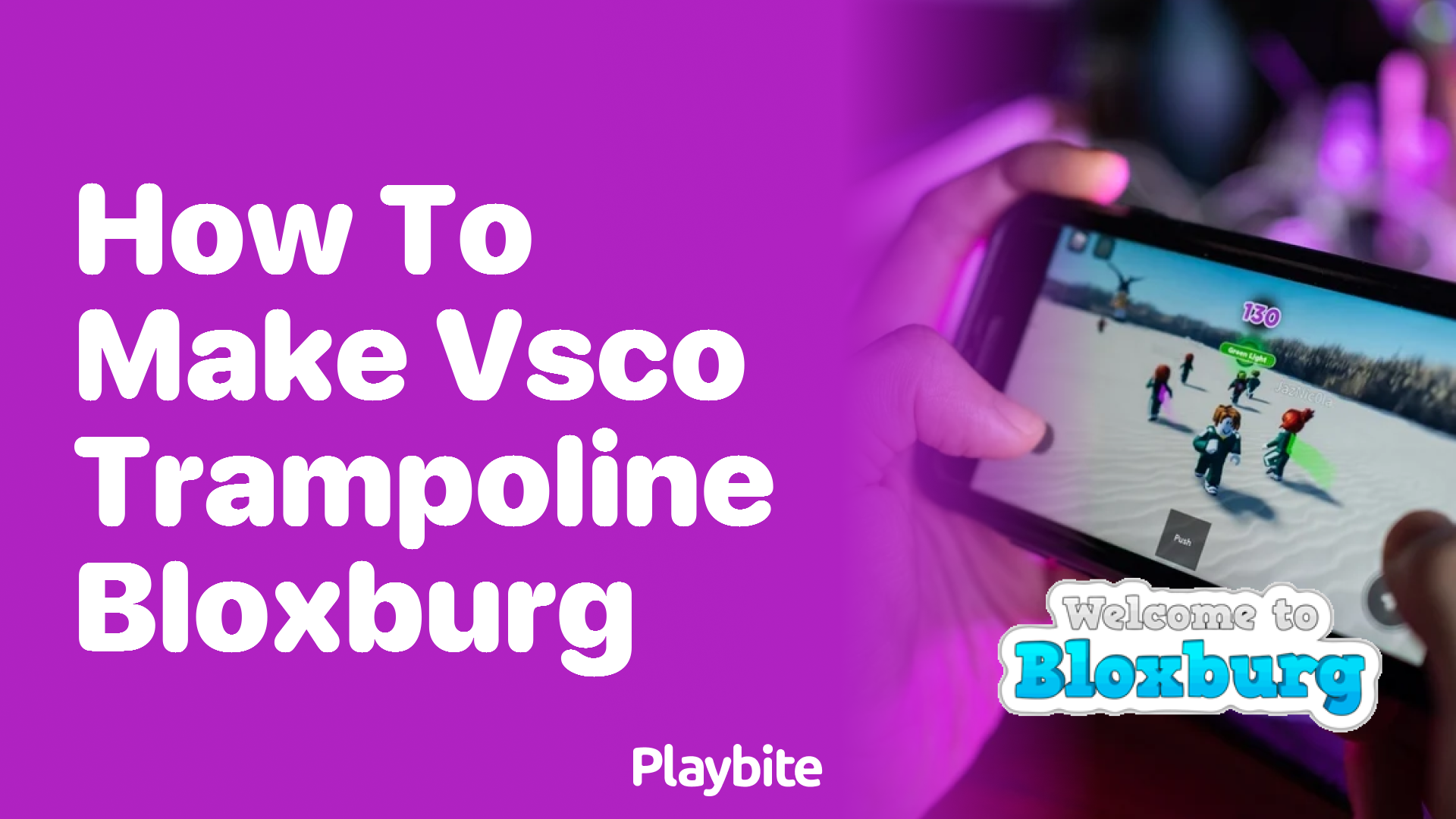 How to Make a VSCO Trampoline in Bloxburg