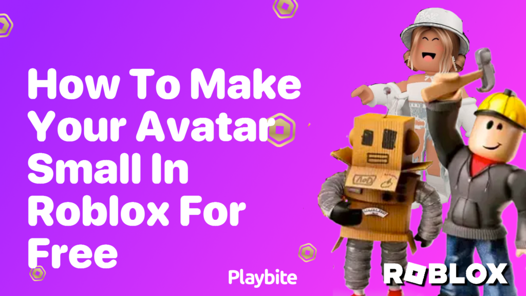 how to make free small roblox avatar