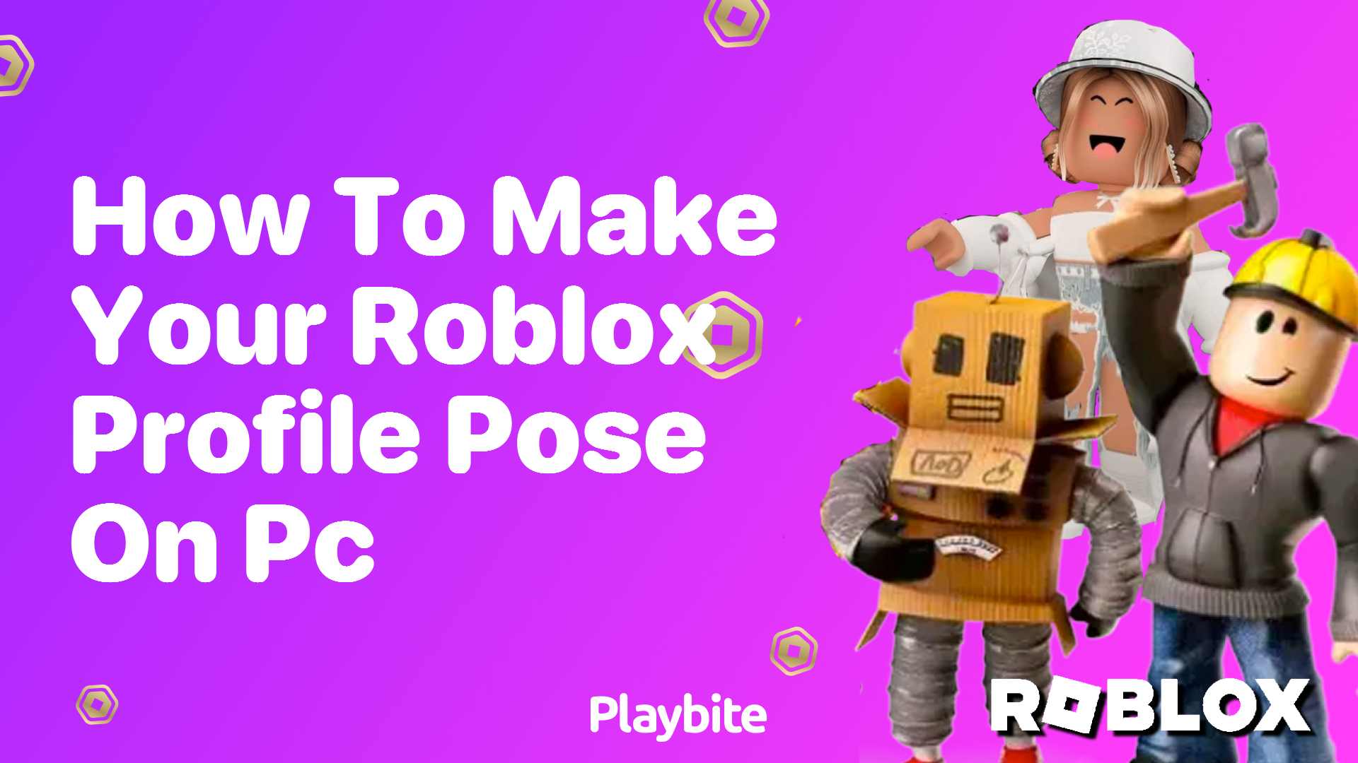 how to make your roblox profile pose on pc