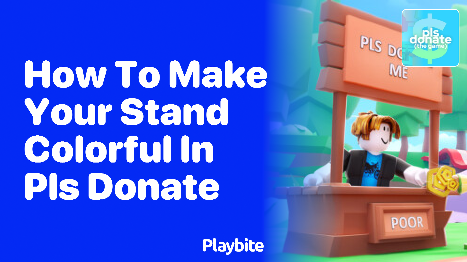 How to Make Your Stand Colorful in PLS DONATE