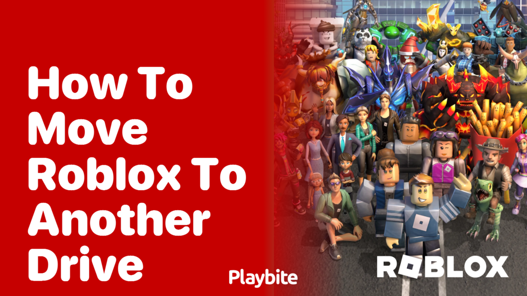 How To Move Roblox To Another Drive On Your Computer Playbite 1786