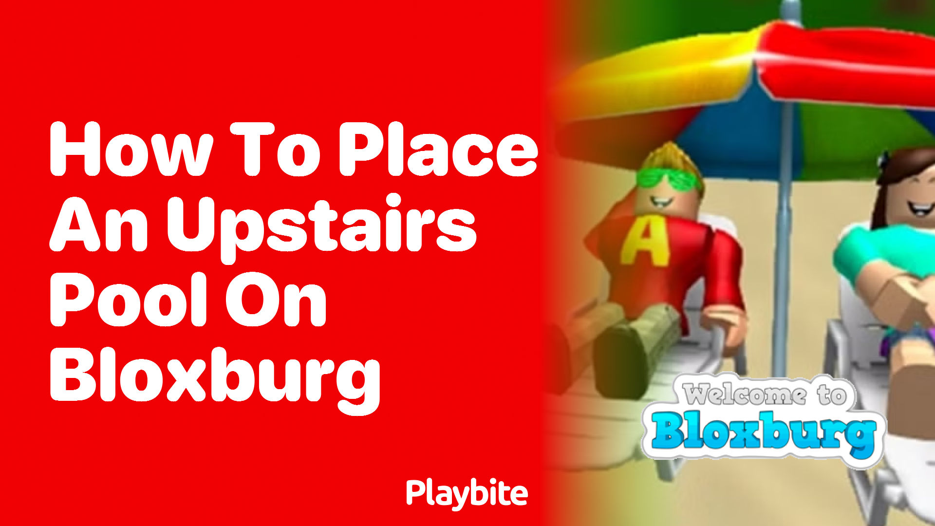 How to Place an Upstairs Pool on Bloxburg