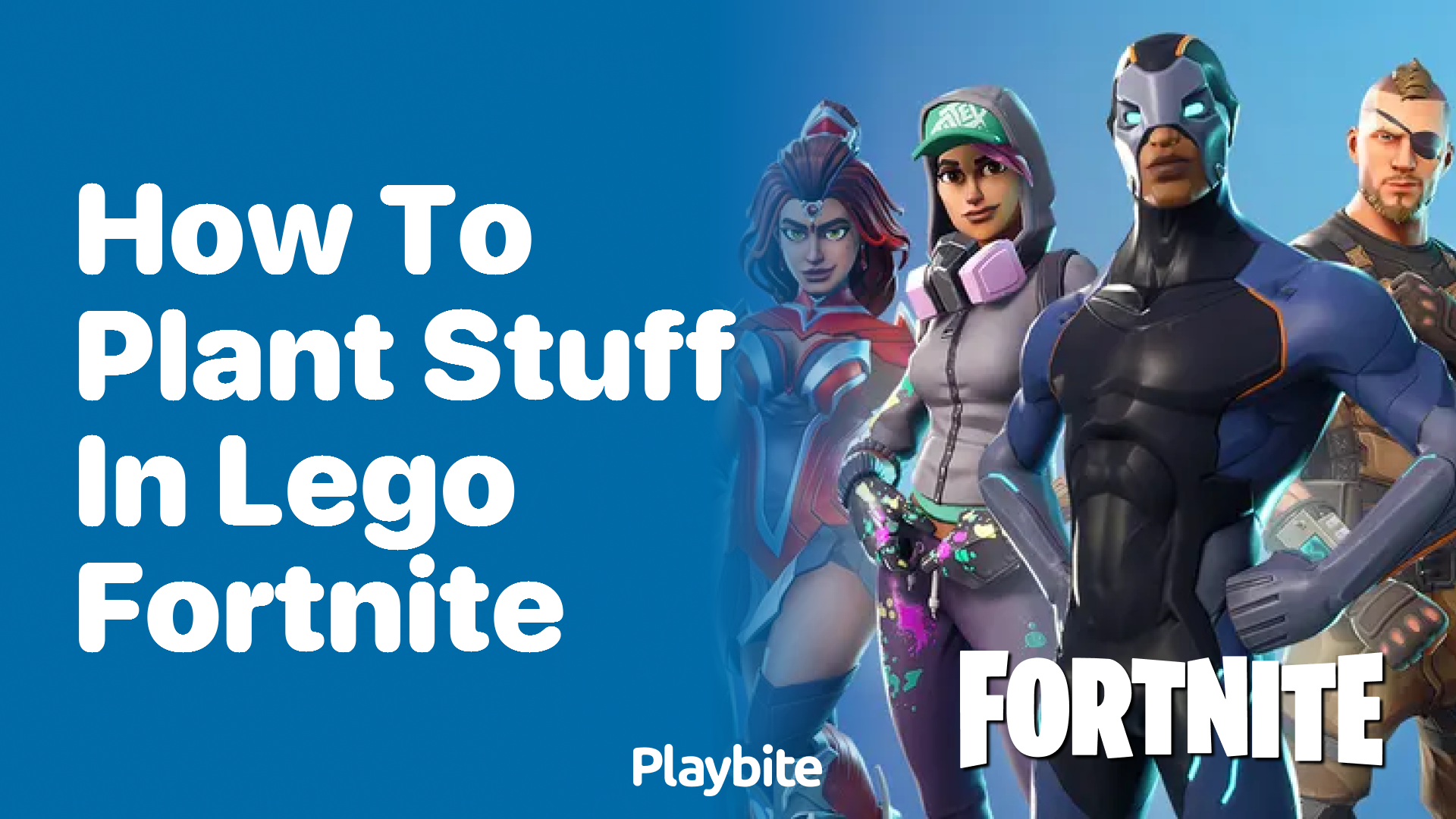 How to Plant Stuff in Lego Fortnite