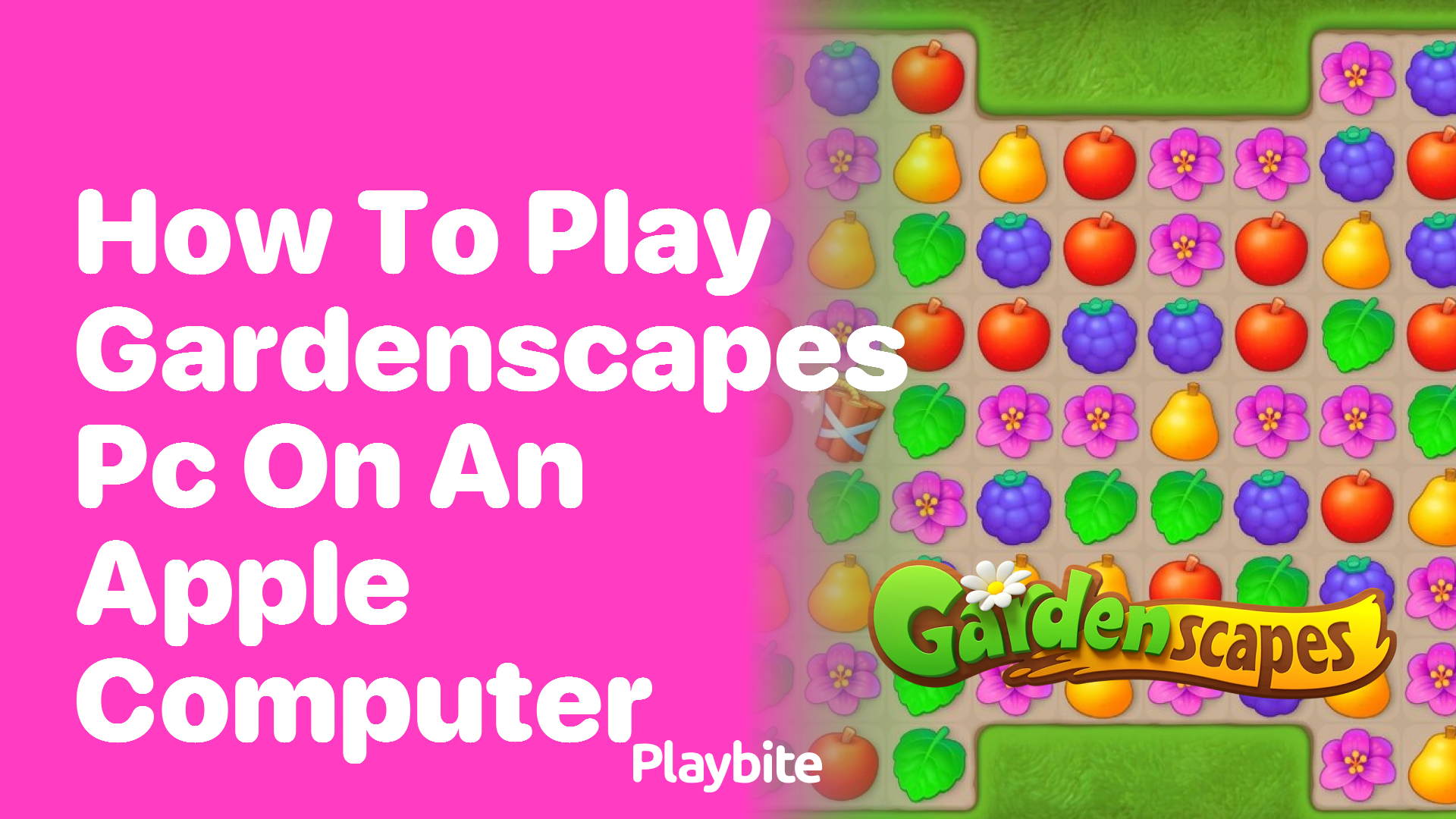 How to Play Gardenscapes PC on an Apple Computer