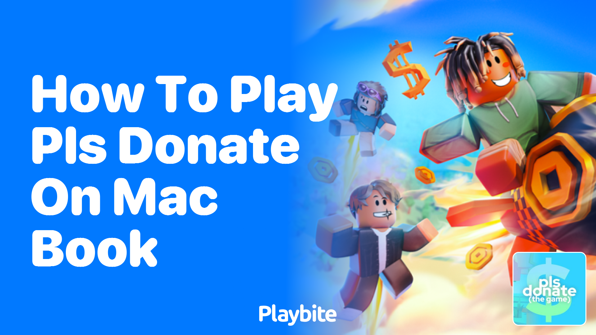 How to play PLS DONATE on MacBook