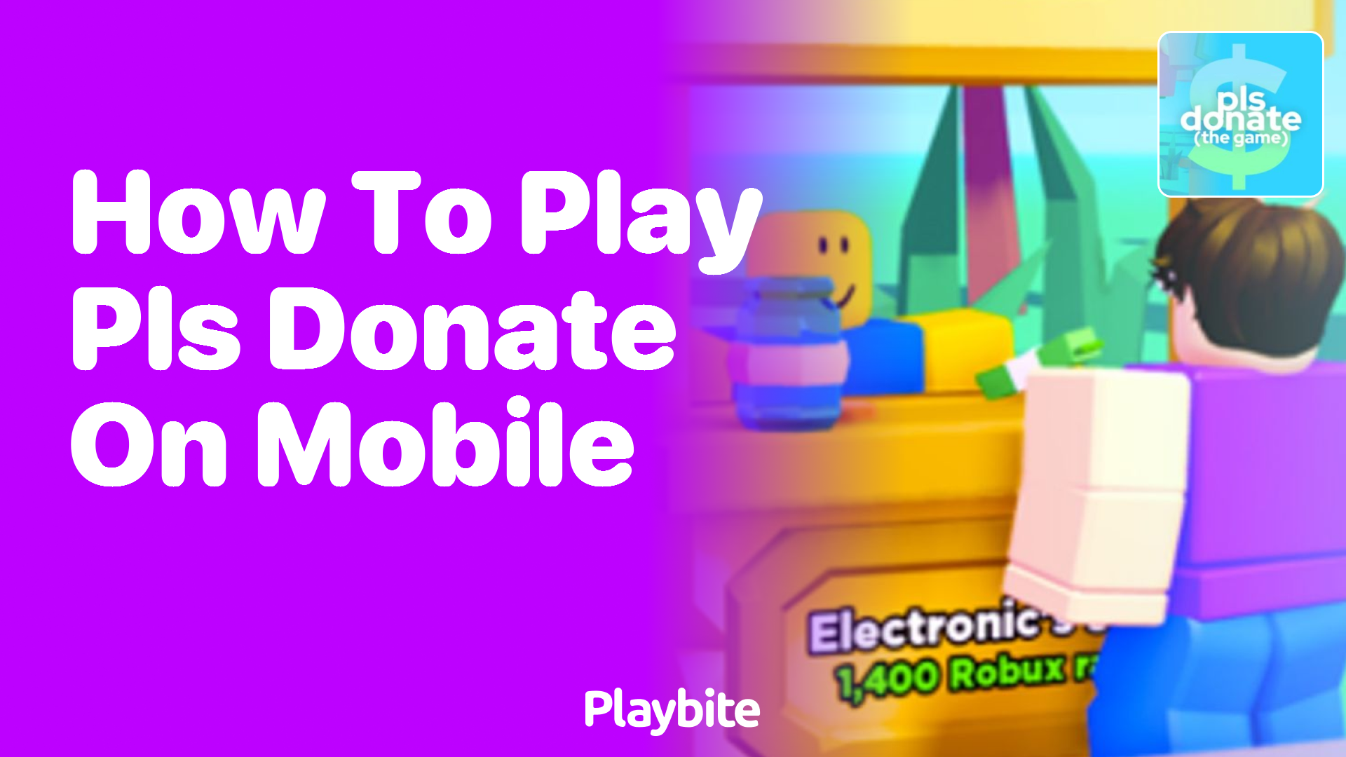 How to Play PLS DONATE on Mobile