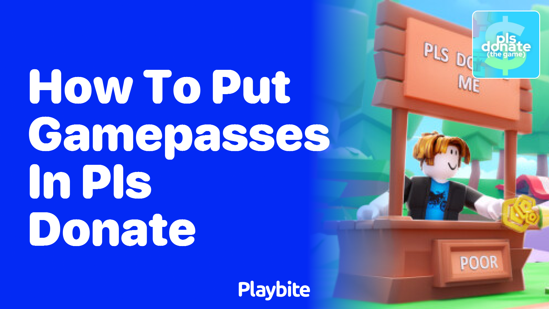 How to Put Gamepasses in PLS DONATE on Roblox