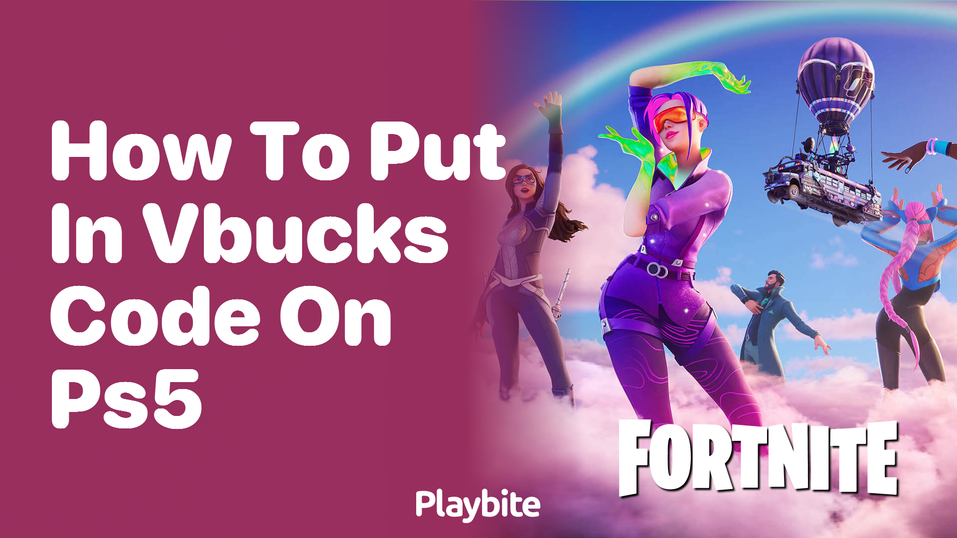 How To Redeem V Bucks Code On Ps5 A Simple Guide Playbite 2403