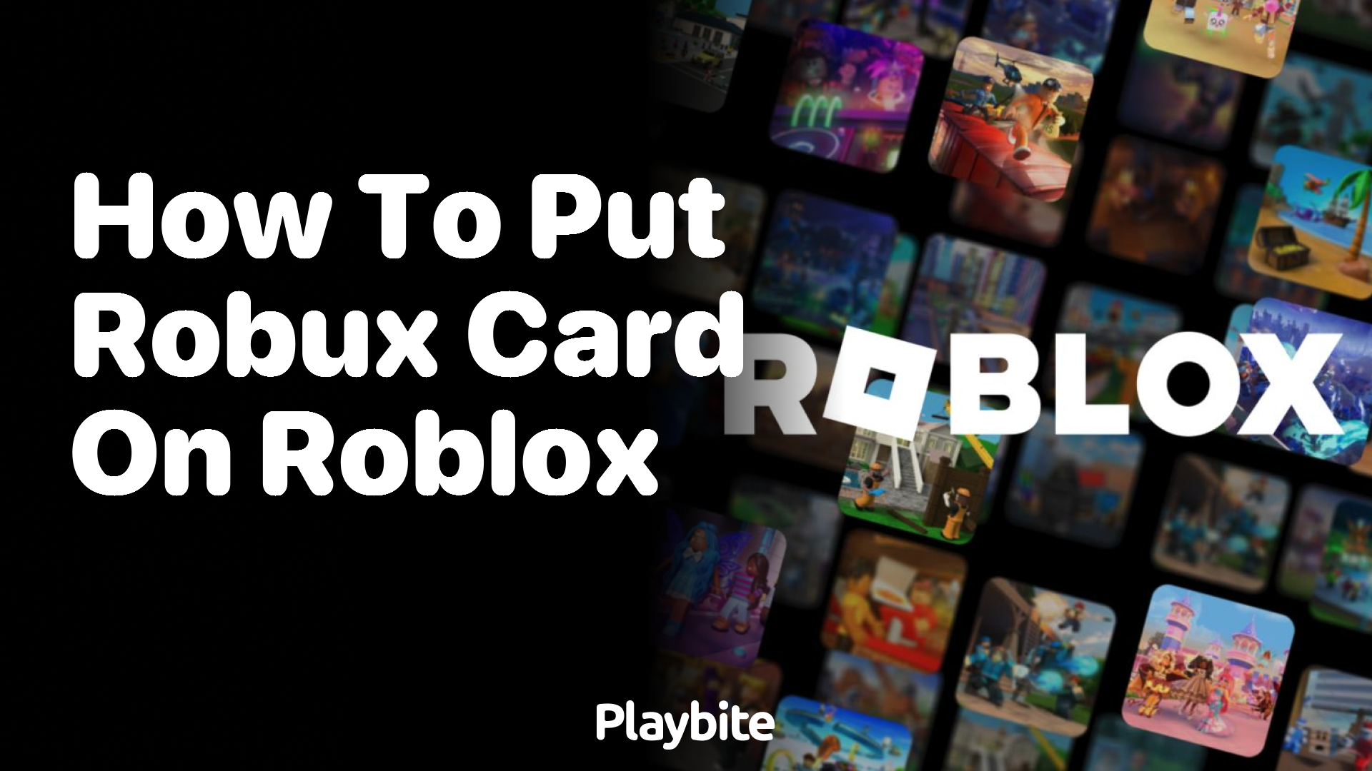 How to Put a Robux Card on Roblox