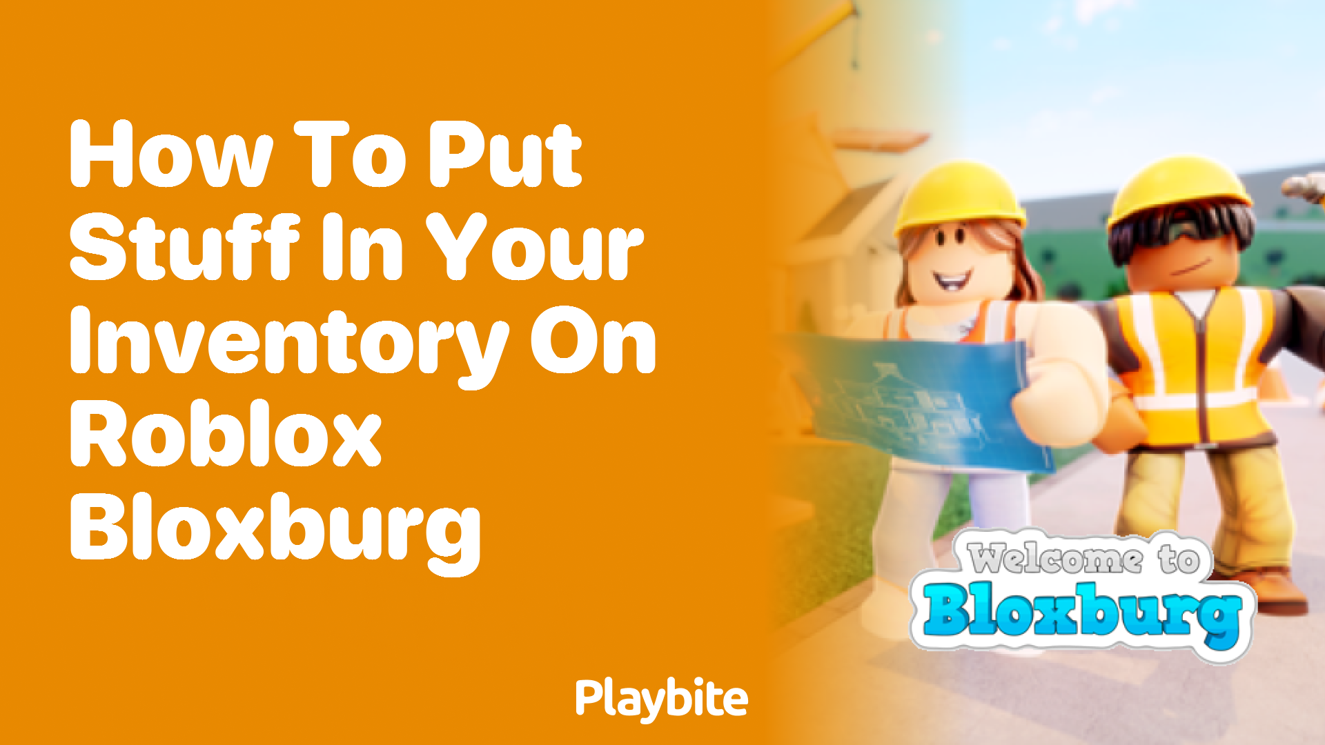 How to Put Stuff in Your Inventory on Roblox Bloxburg