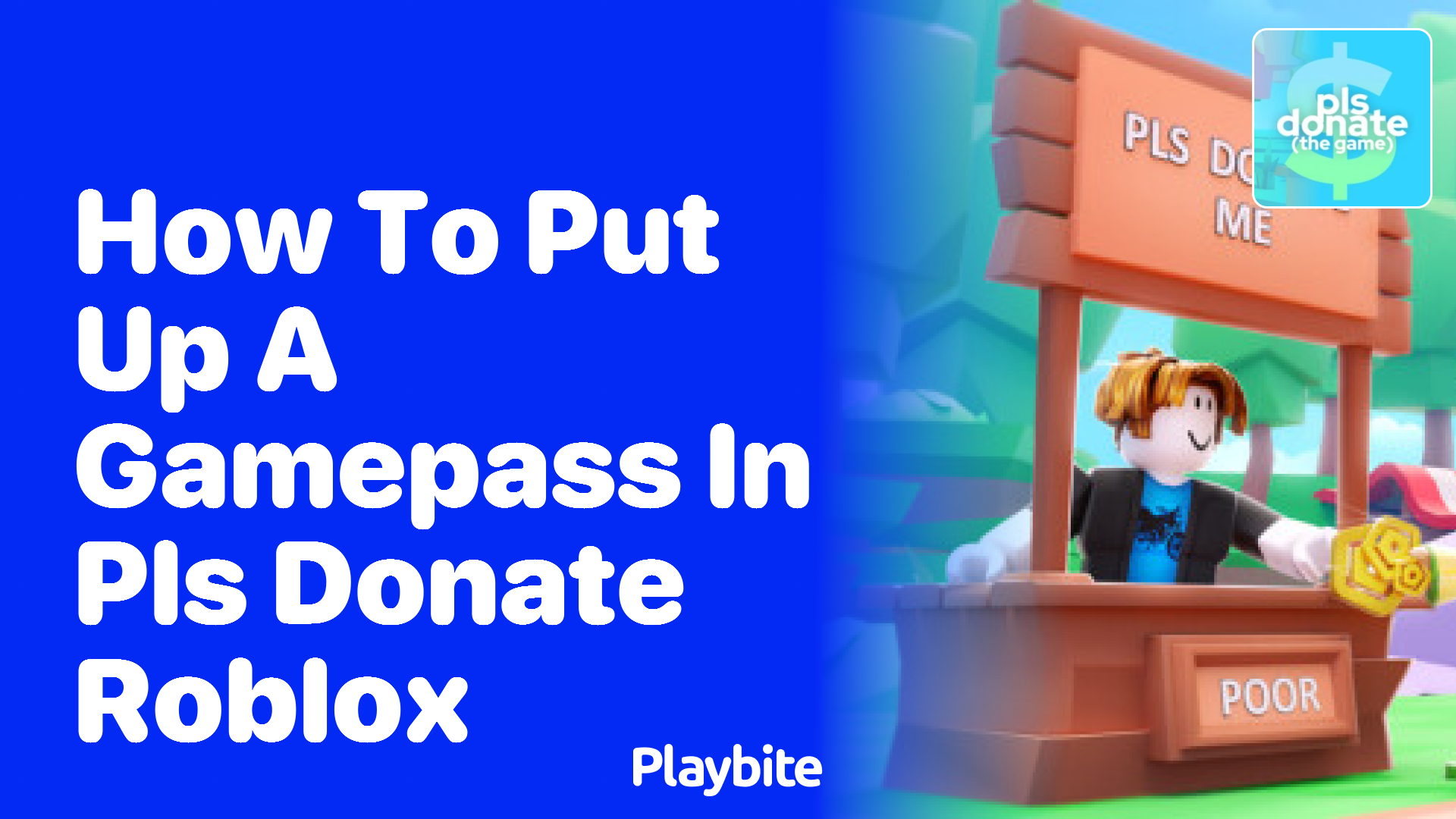 How to Put Up a Gamepass in PLS DONATE Roblox