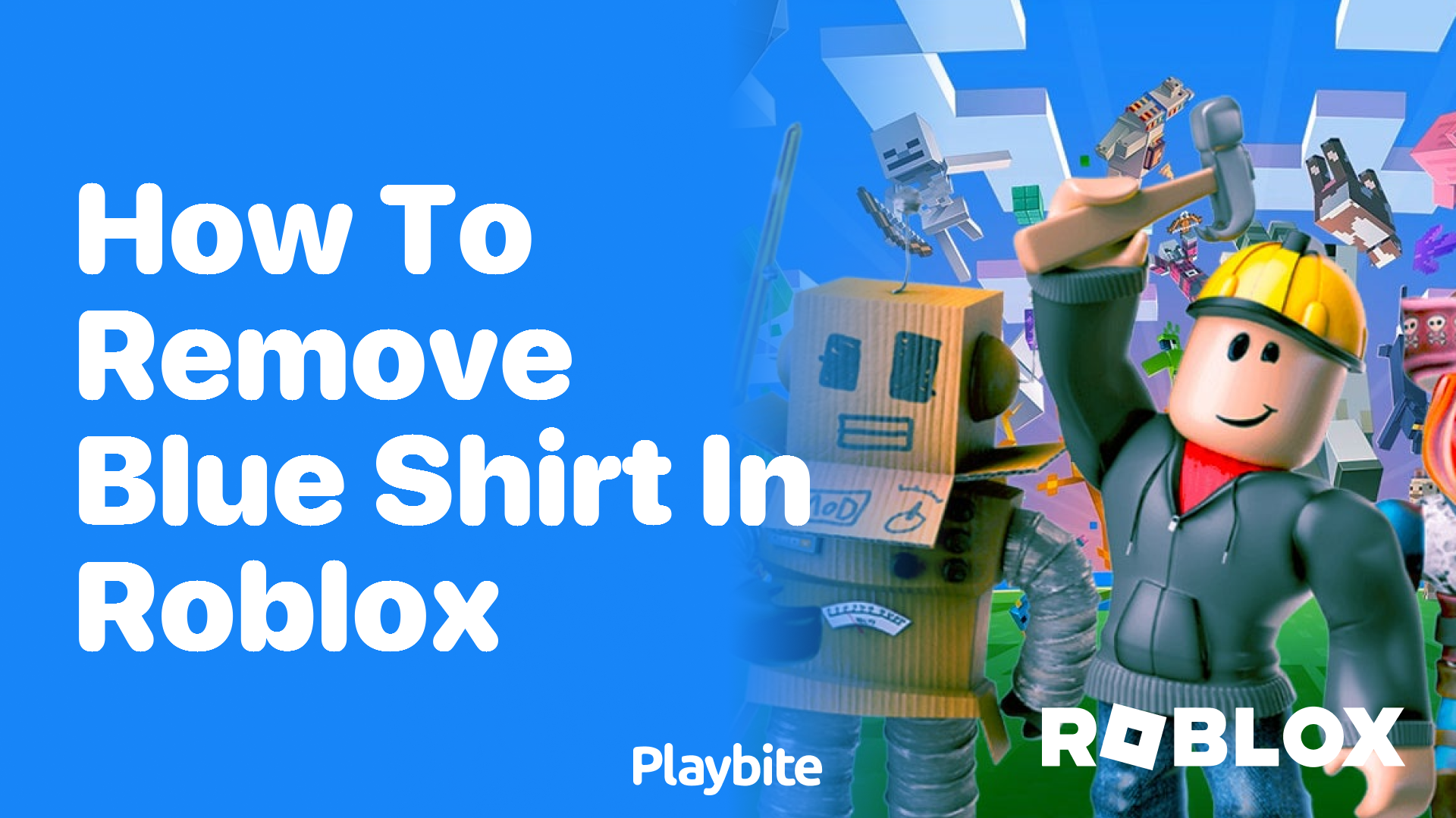 How to Remove the Blue Shirt in Roblox