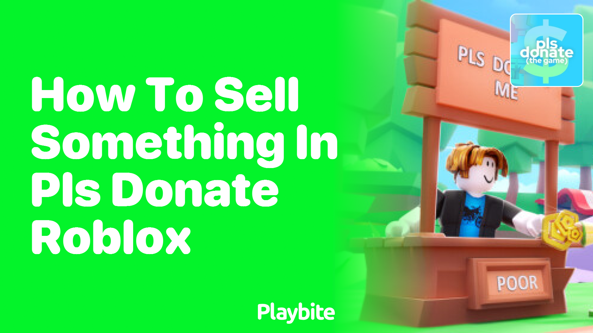 How to Sell Something in PLS DONATE Roblox