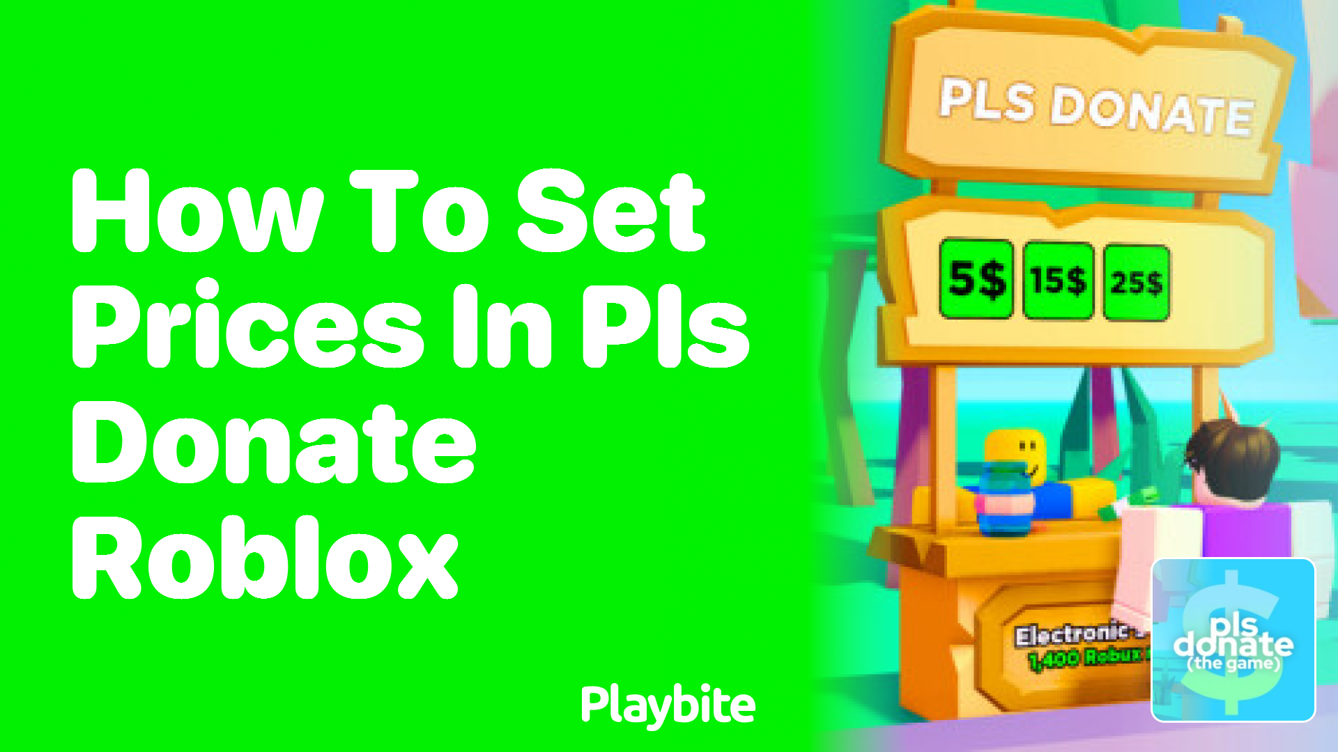How to Set Prices in PLS DONATE on Roblox