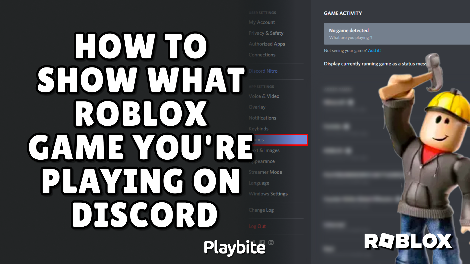 How to Show What Roblox Game You&#8217;re Playing on Discord