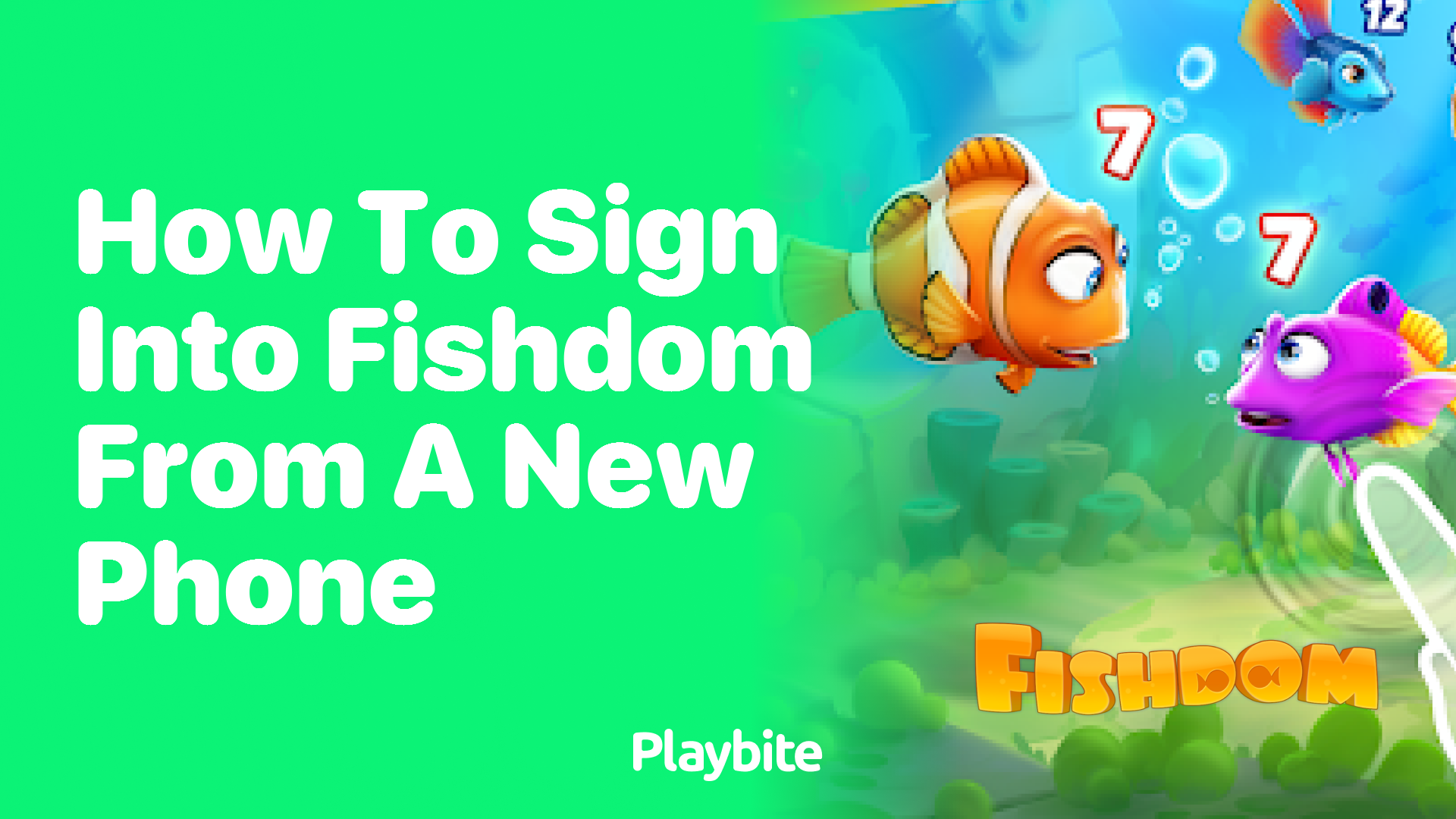 How to Sign Into Fishdom from a New Phone