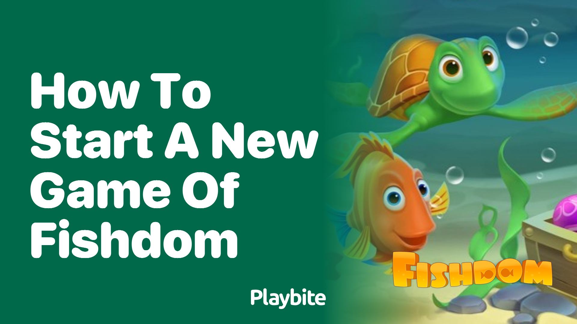 How to Start a New Game of Fishdom