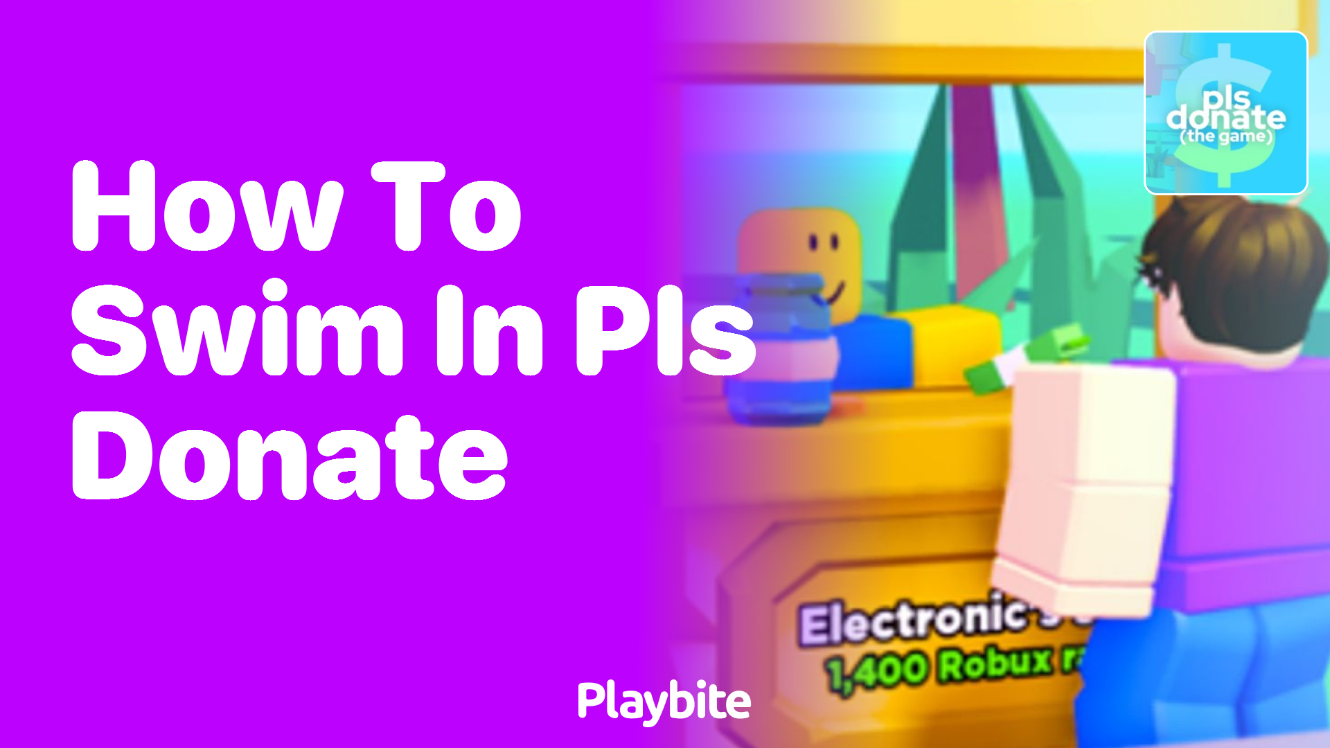 How to Swim in PLS DONATE on Roblox