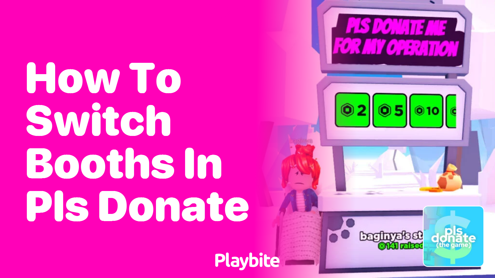 How to Switch Booths in PLS DONATE on Roblox