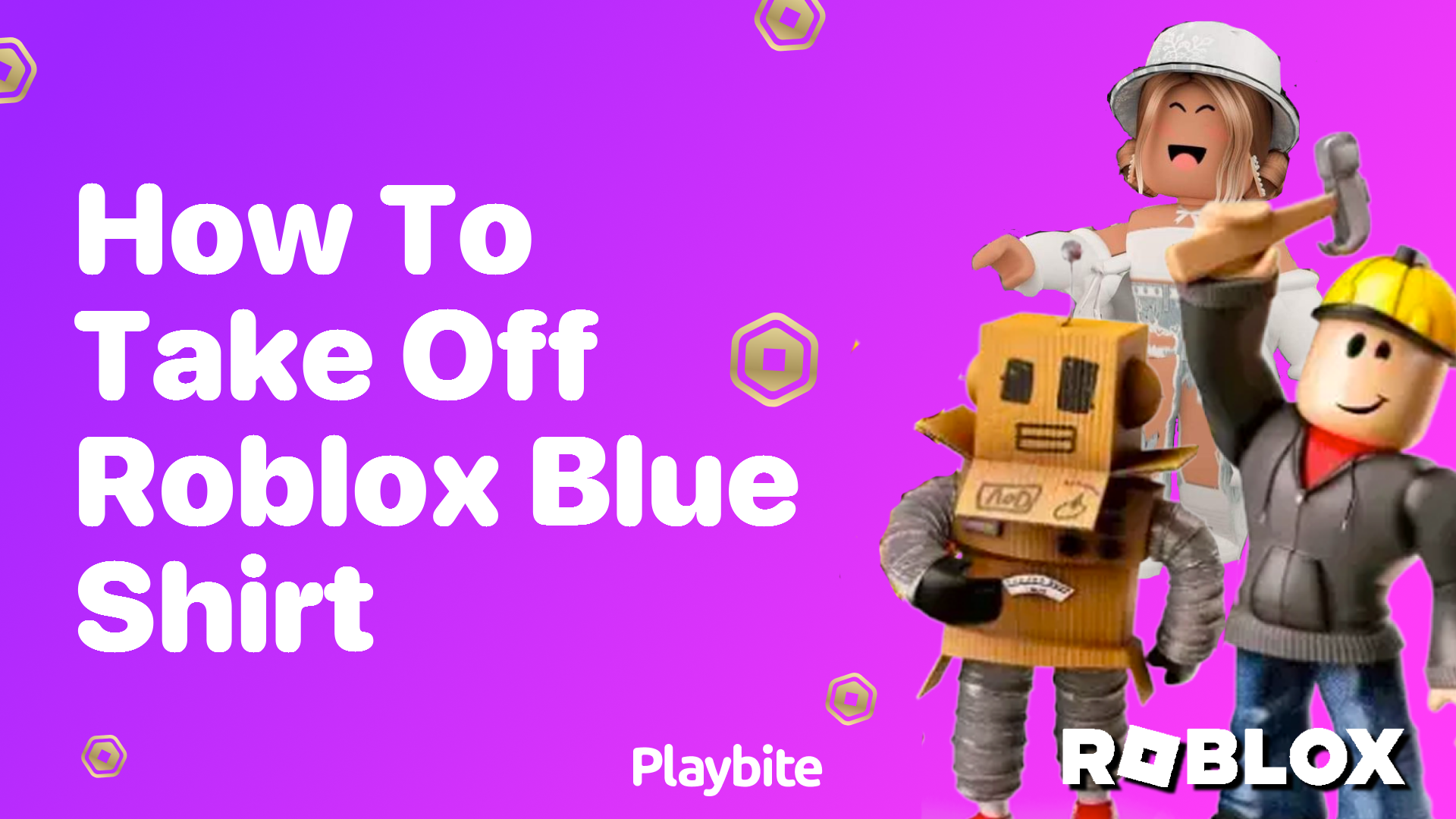 How to Take Off the Roblox Blue Shirt