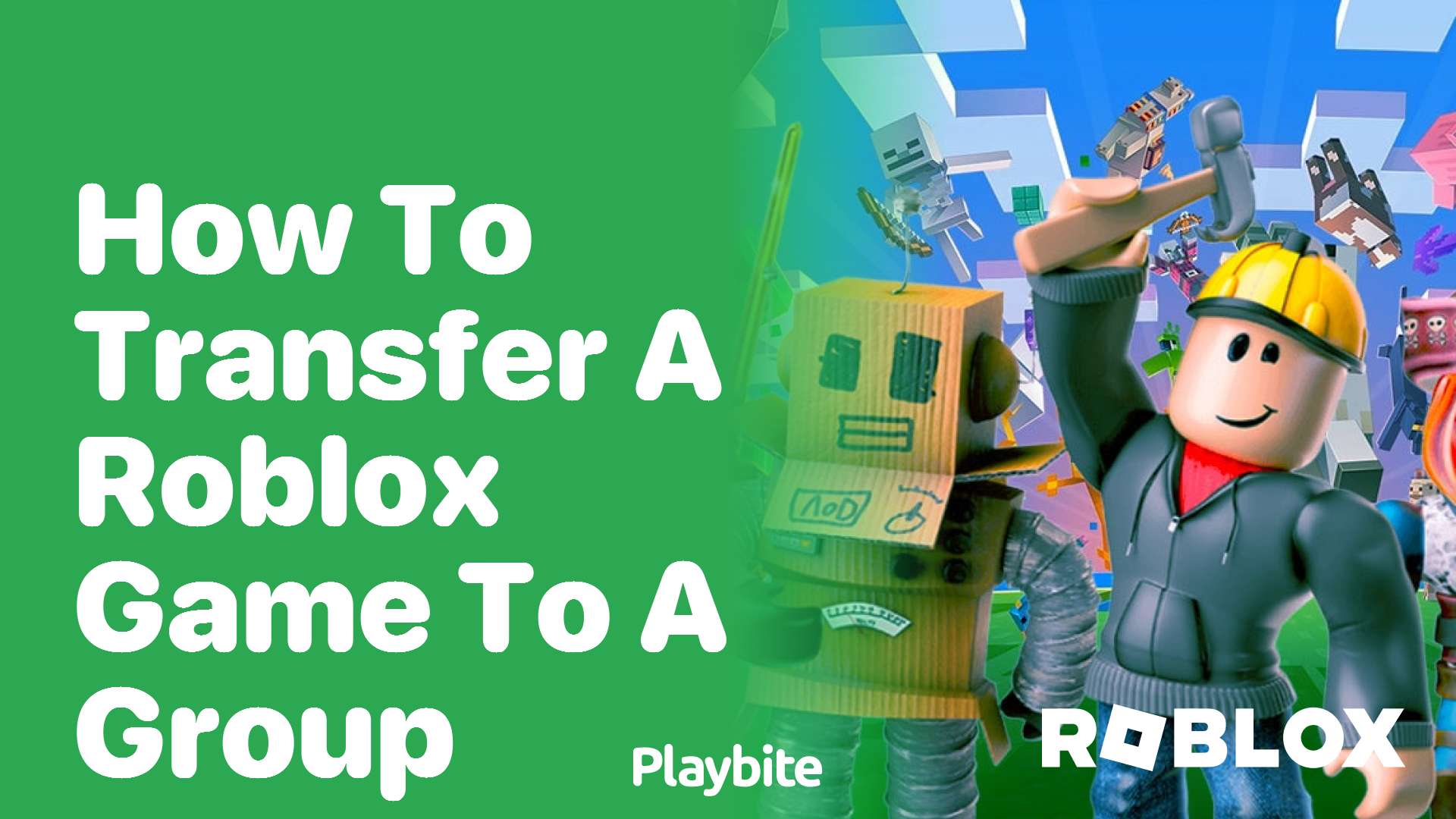 How to Transfer a Roblox Game to a Group - Playbite