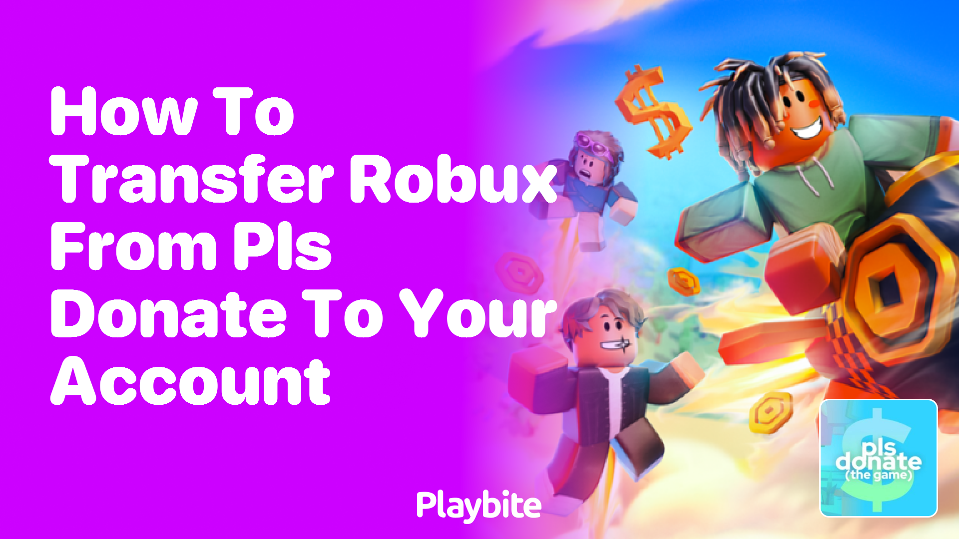 How to Transfer Robux from PLS DONATE to Your Account