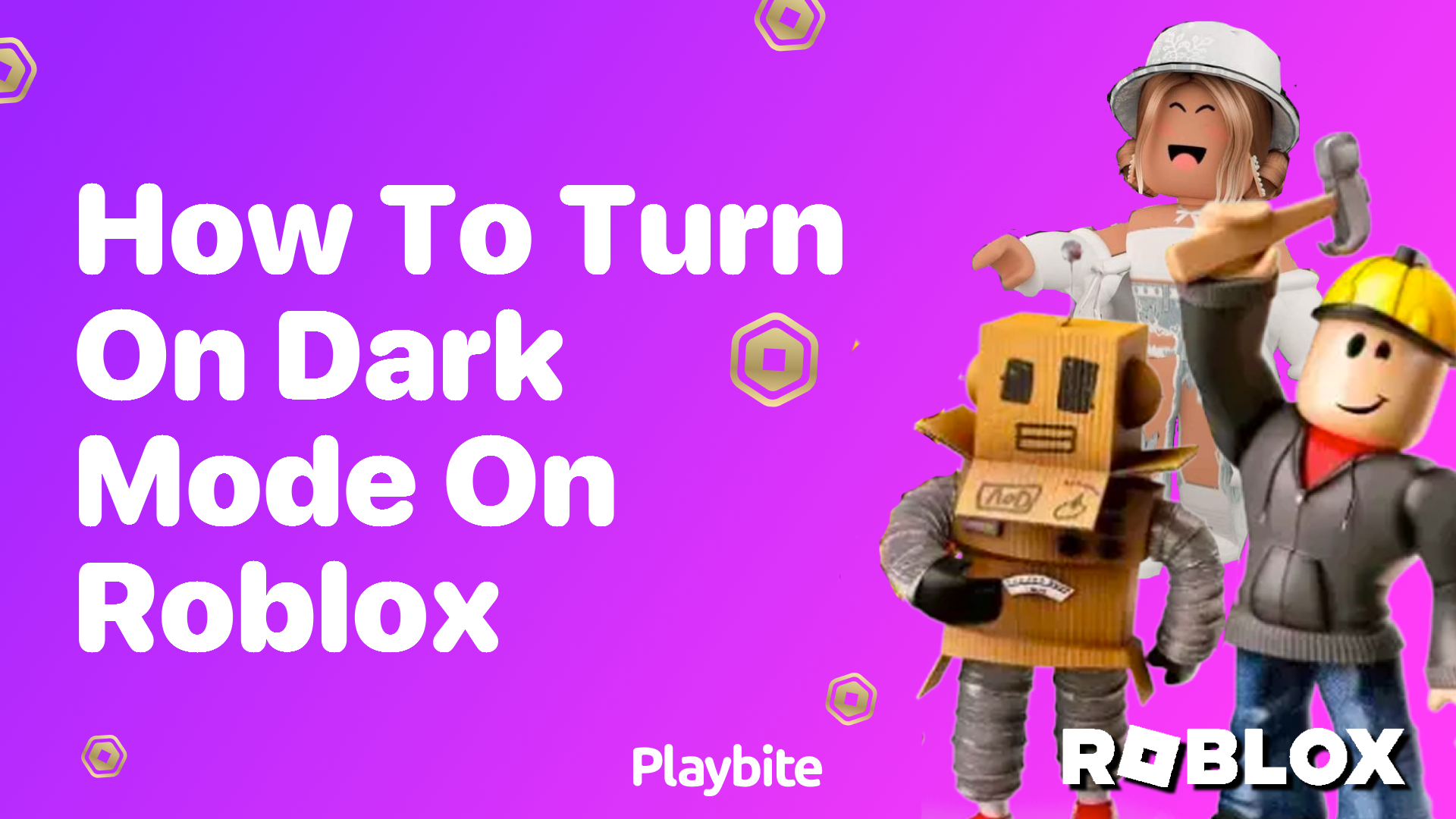 How to Turn On Dark Mode on Roblox