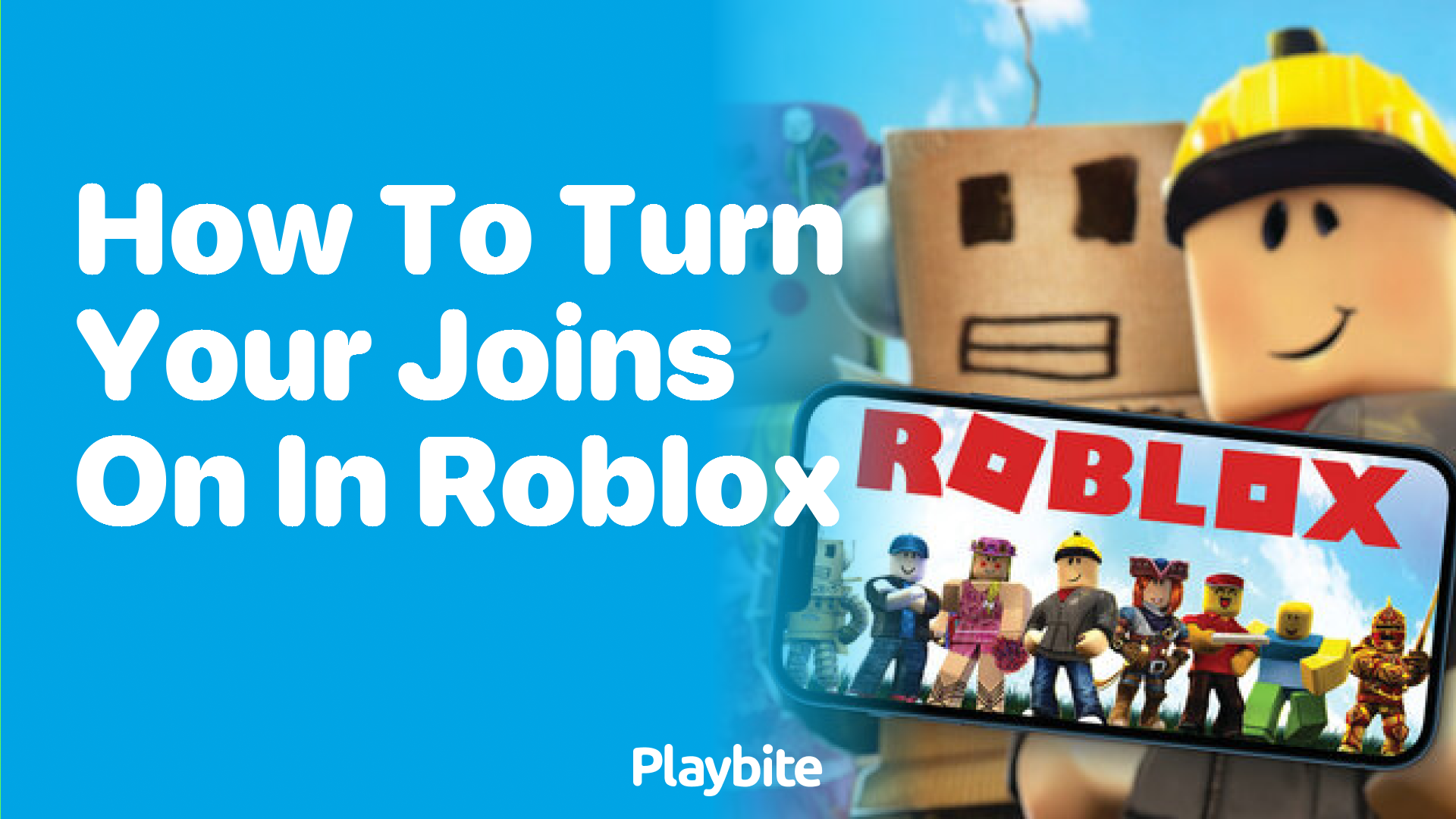 How to Turn Your Joins On in Roblox