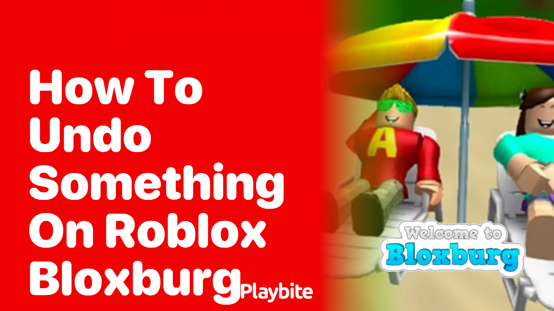 How to Undo Something on Roblox Bloxburg