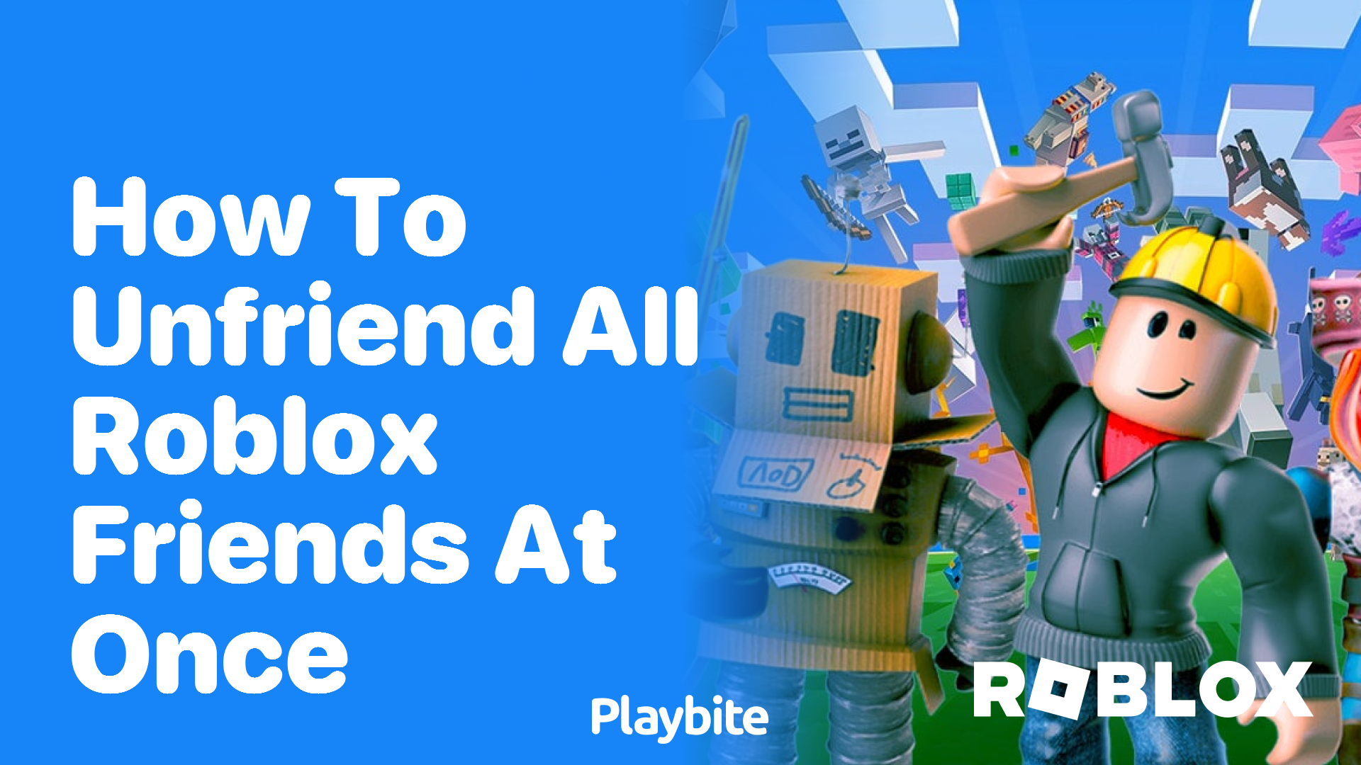 How to Unfriend All Roblox Friends at Once   Playbite