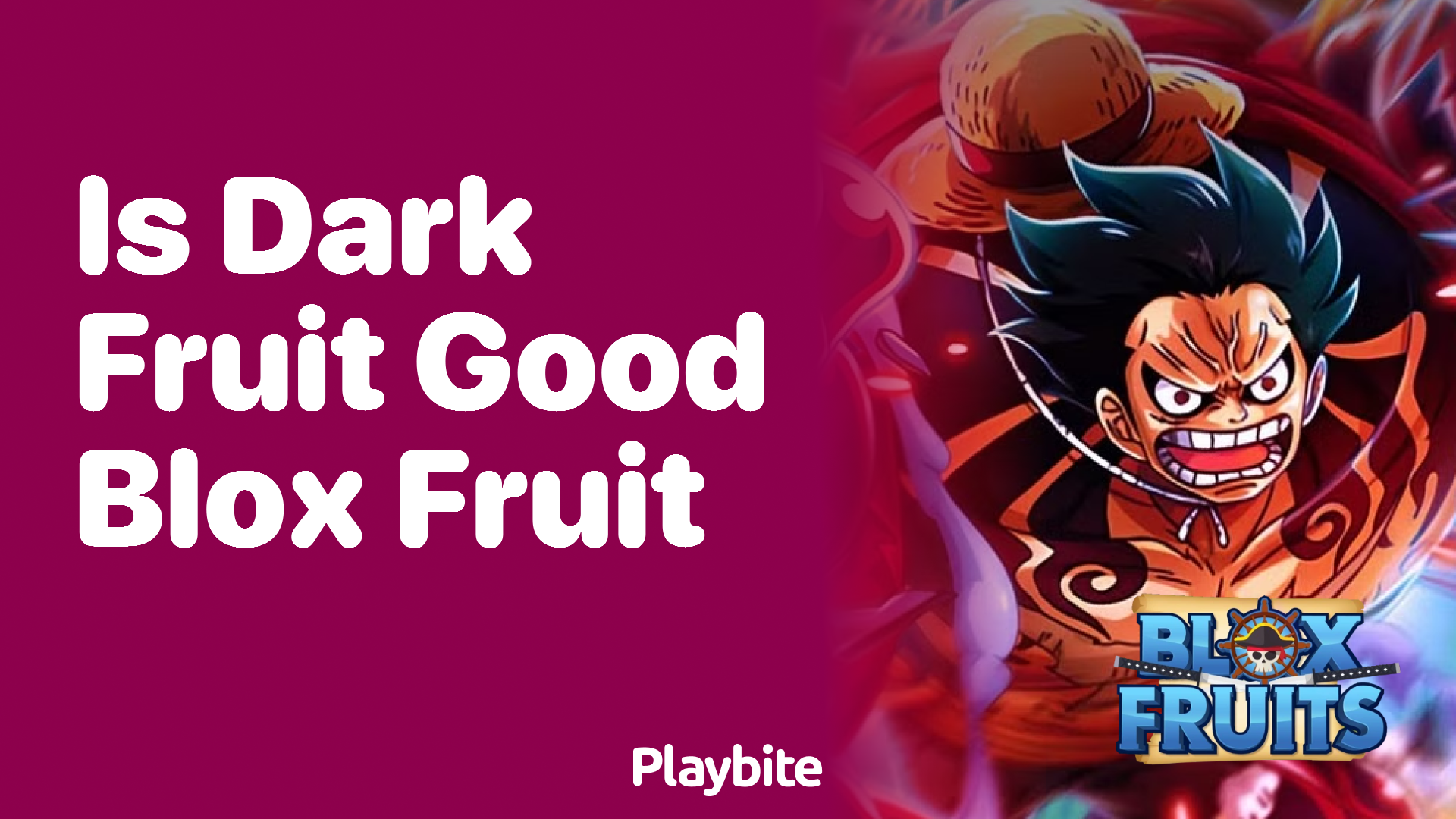 Is Dark Fruit Good in Blox Fruit?