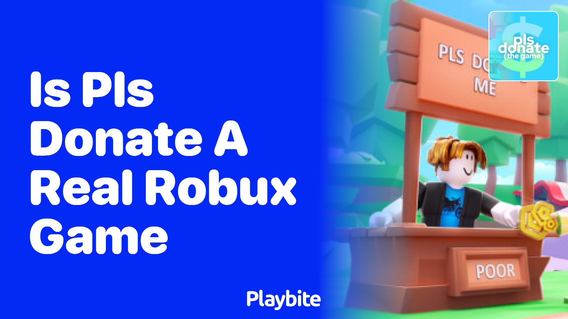 Is PLS Donate a Real Robux Game?